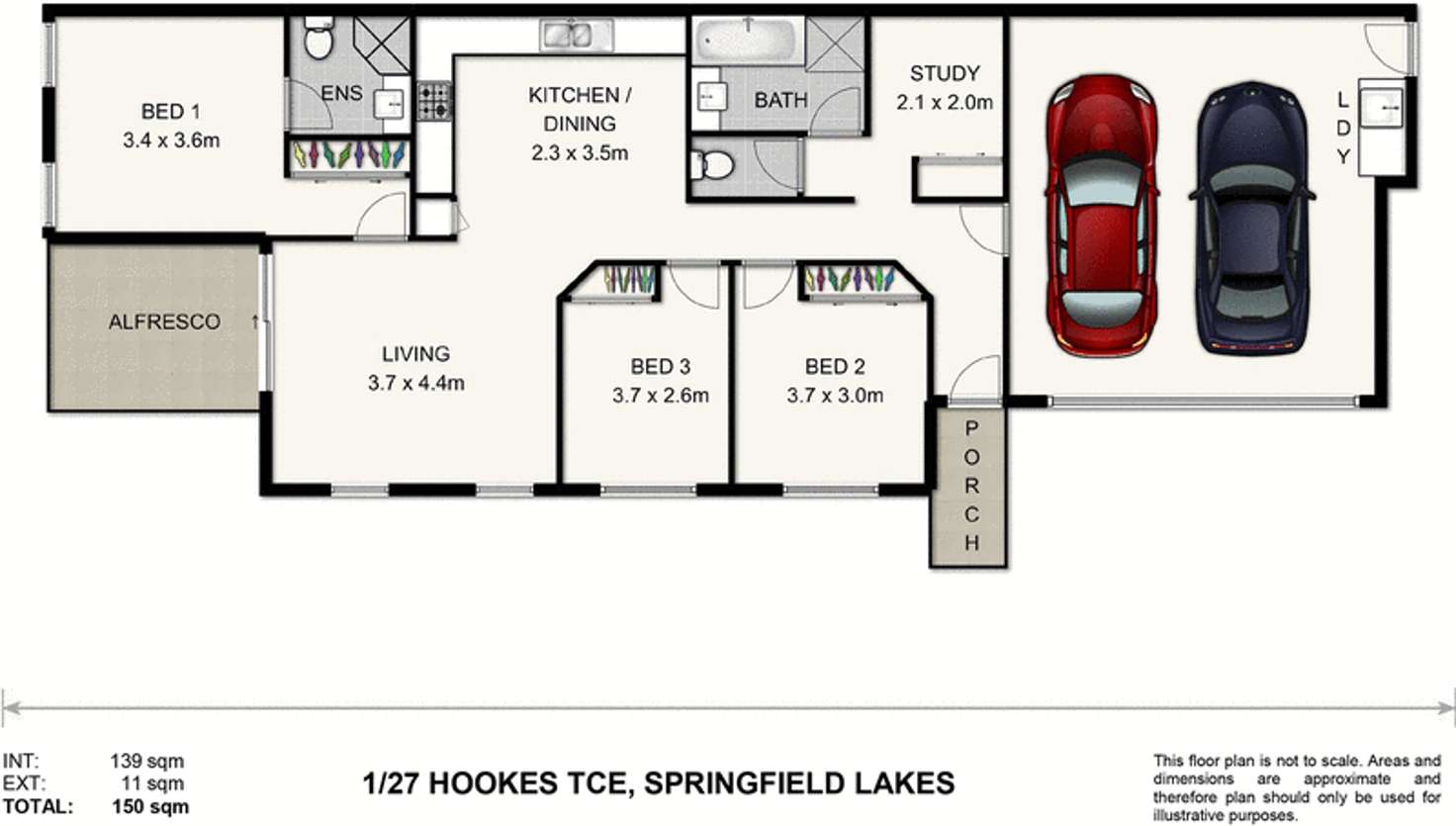 Floorplan of Homely house listing, 1/27 Hookes Terrace, Springfield Lakes QLD 4300