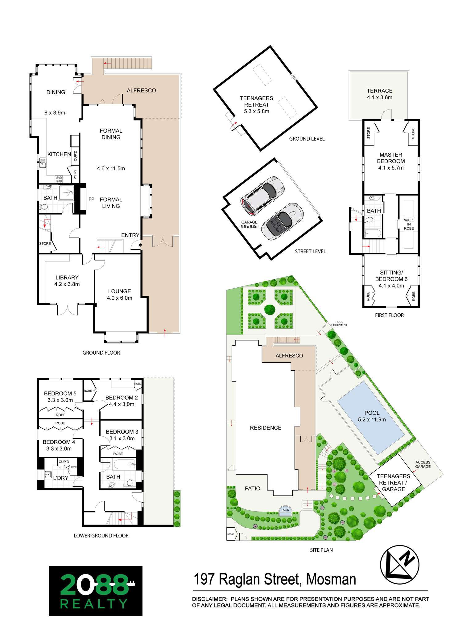 Floorplan of Homely house listing, 197 Raglan Street, Mosman NSW 2088