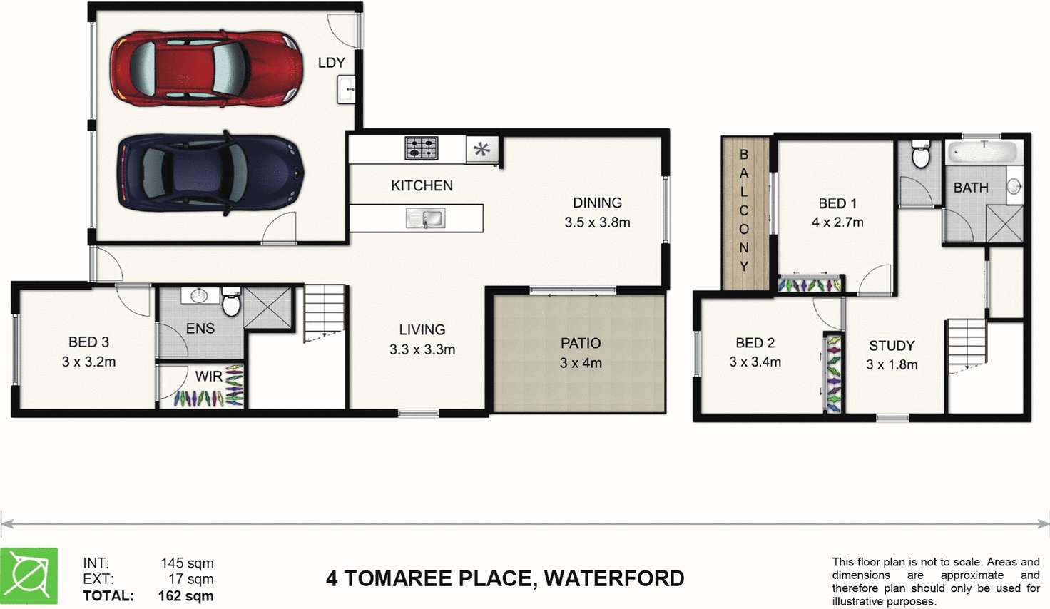 Floorplan of Homely house listing, 4 Tomaree Place, Waterford QLD 4133