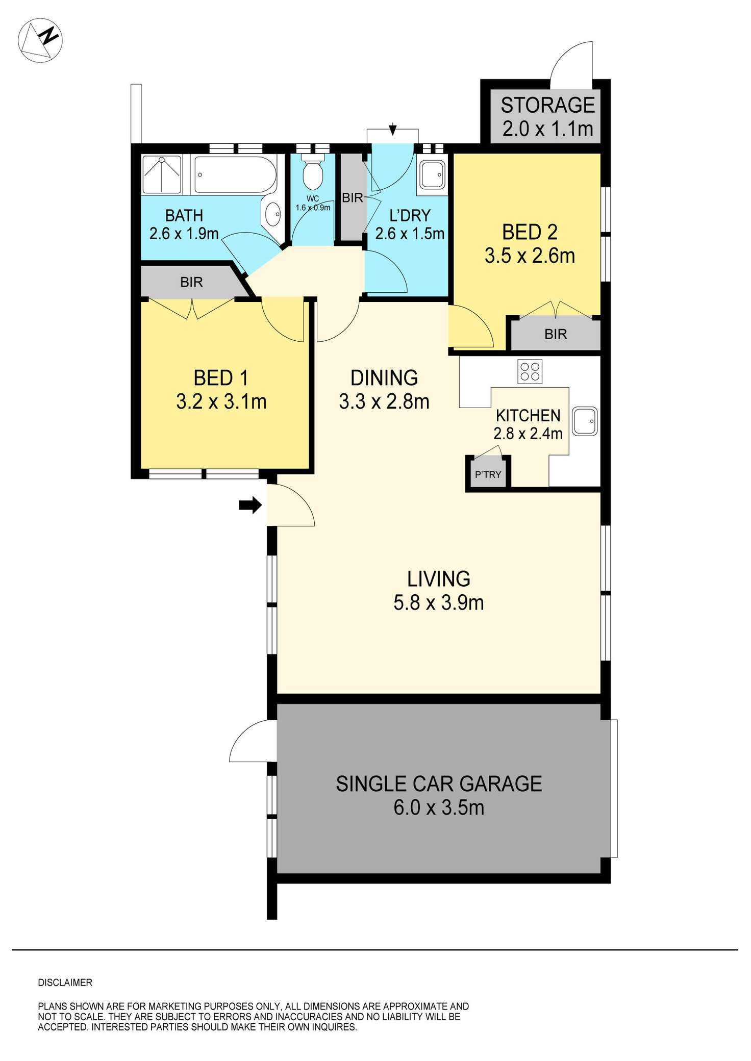 Floorplan of Homely unit listing, 1/120 Cuthberts Road, Alfredton VIC 3350