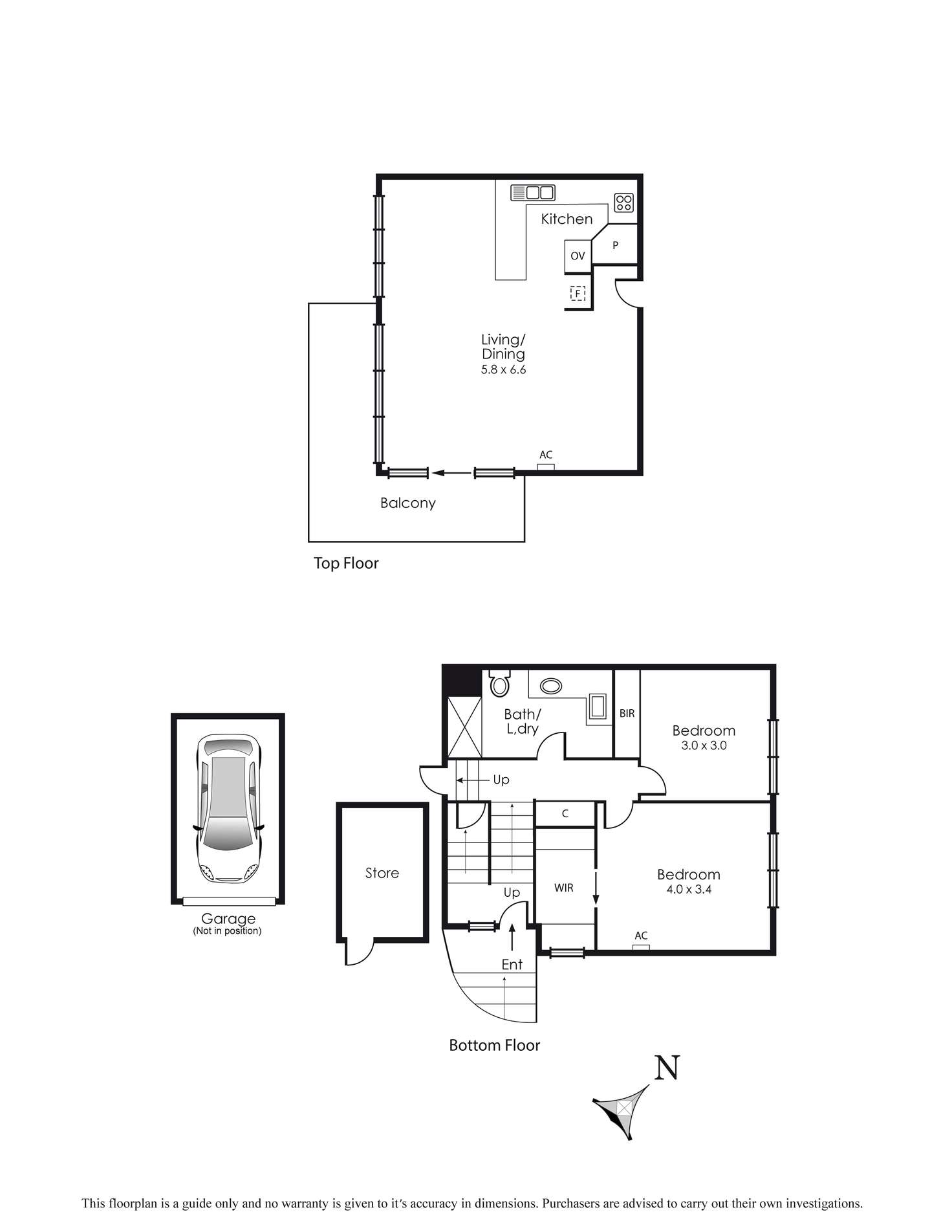 Floorplan of Homely unit listing, 3/128-130 Beach  Road, Parkdale VIC 3195