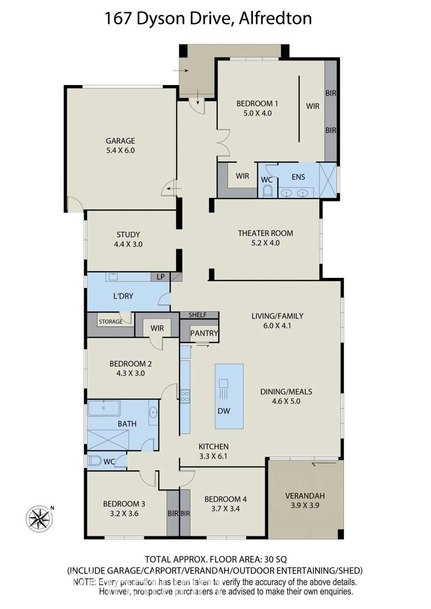 Floorplan of Homely house listing, 167 Dyson Drive, Alfredton VIC 3350