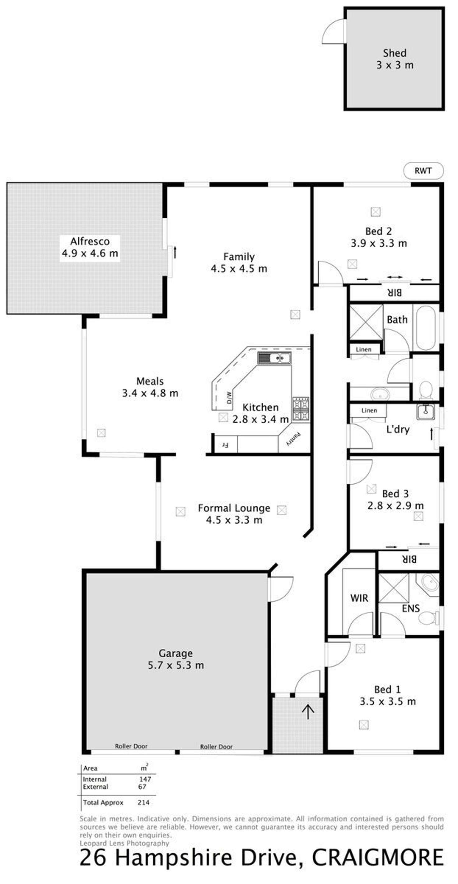 Floorplan of Homely house listing, 26 Hampshire Drive, Craigmore SA 5114