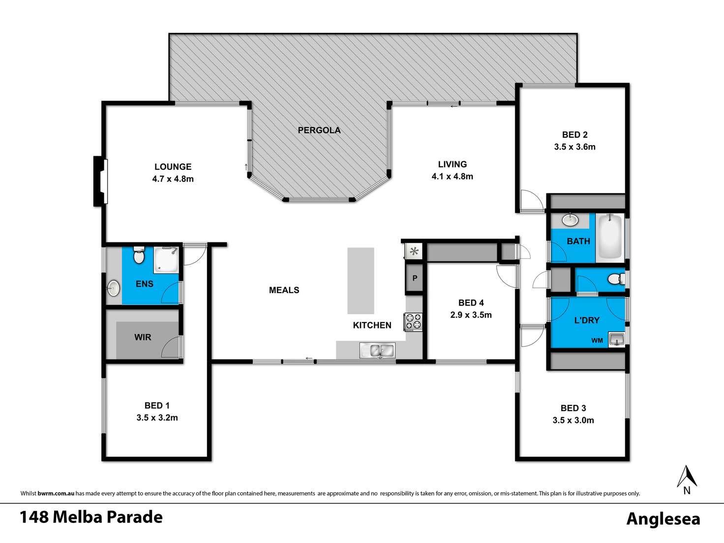 Floorplan of Homely house listing, 148 Melba Parade, Anglesea VIC 3230