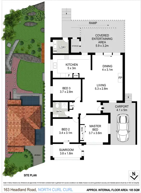 Floorplan of Homely house listing, 163 Headland Road, North Curl Curl NSW 2099