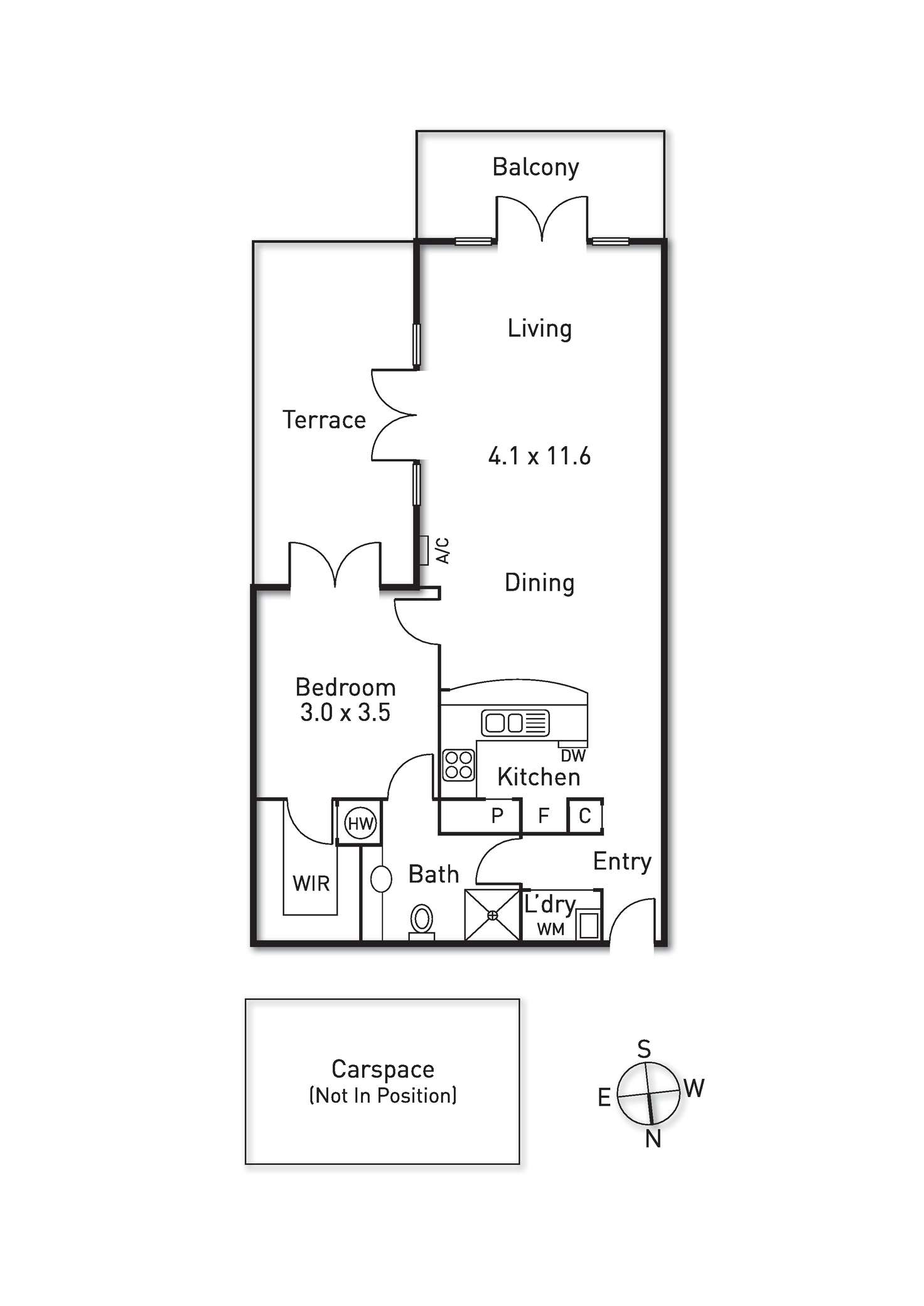 Floorplan of Homely apartment listing, 10/261 Dandenong Road, Prahran VIC 3181