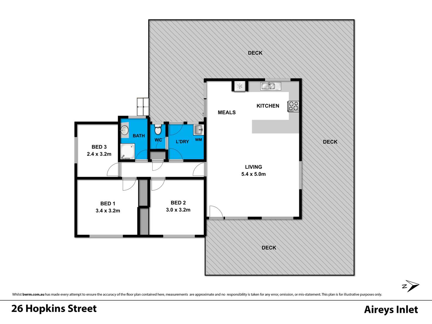 Floorplan of Homely house listing, 27 Hopkins Street, Aireys Inlet VIC 3231
