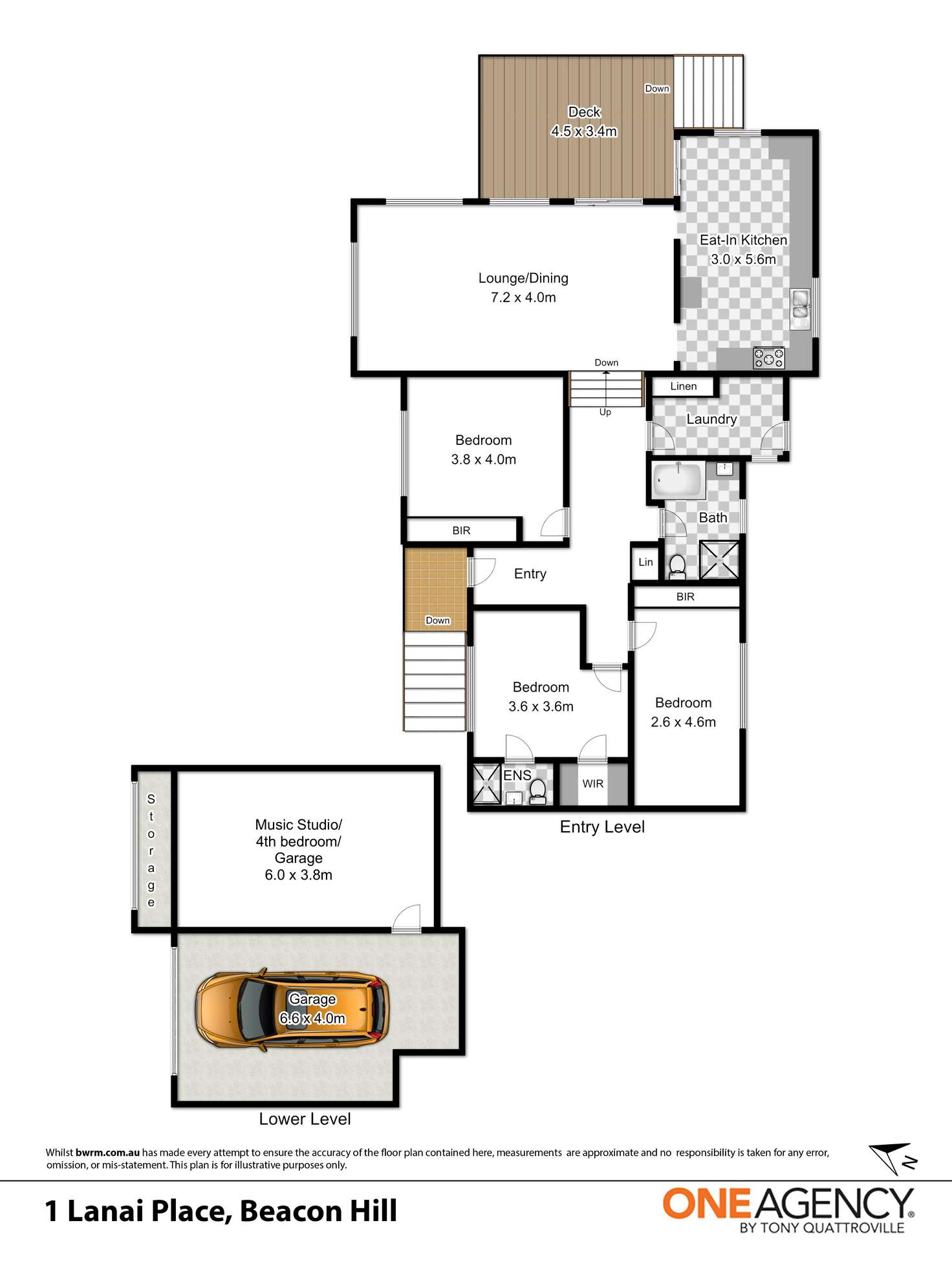 Floorplan of Homely house listing, 1 Lanai Place, Beacon Hill NSW 2100