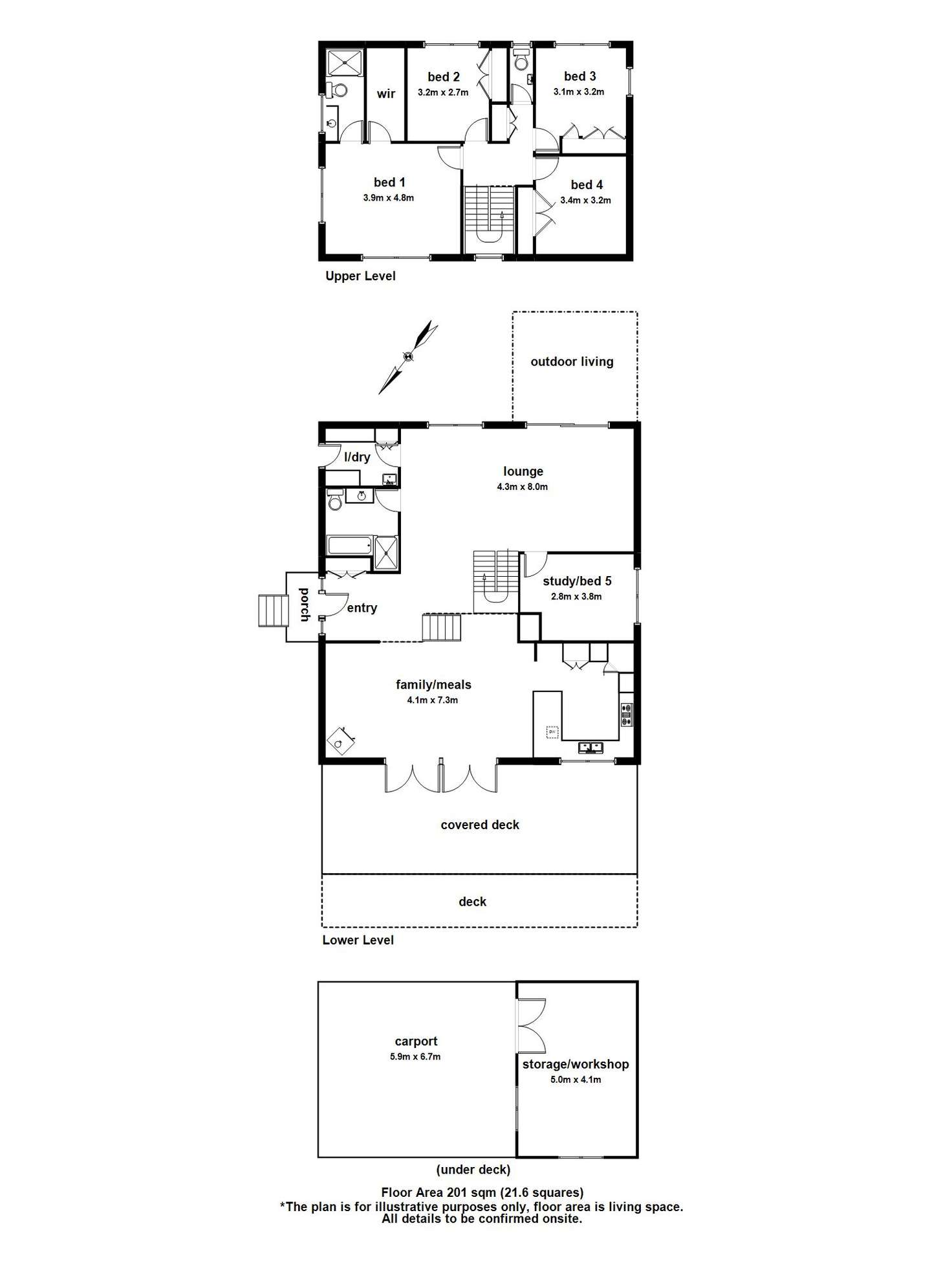Floorplan of Homely house listing, 8 The Serpentine, Tecoma VIC 3160