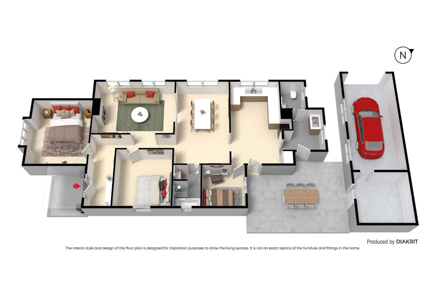 Floorplan of Homely house listing, 1 Dinsdale Street, Albert Park VIC 3206