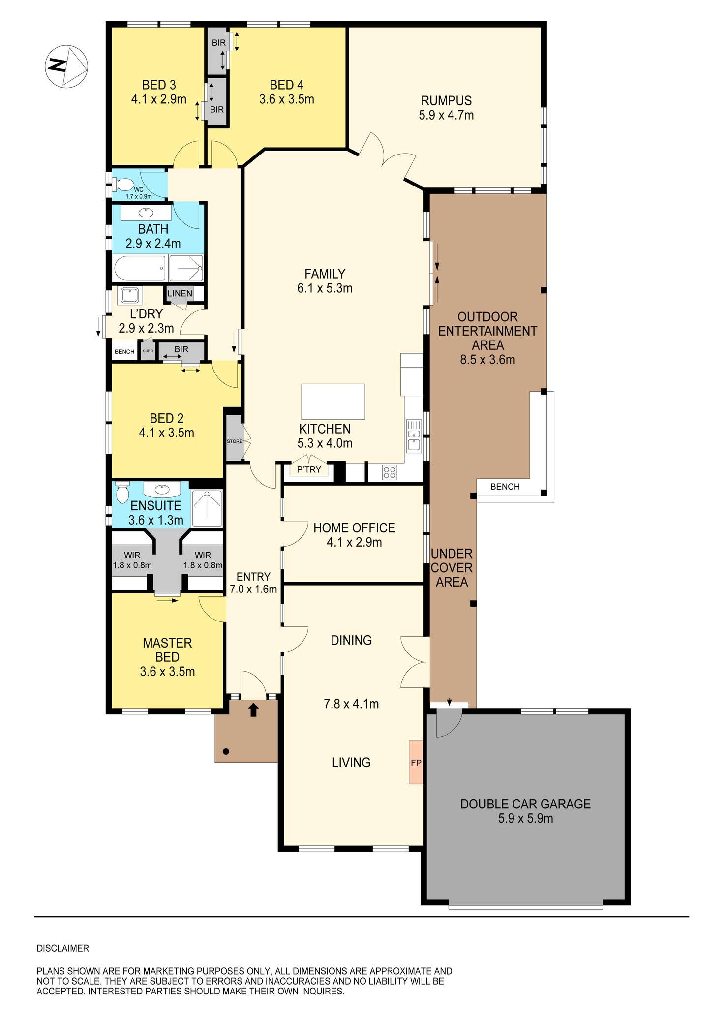 Floorplan of Homely house listing, 16 Heights Crescent, Ballarat North VIC 3350