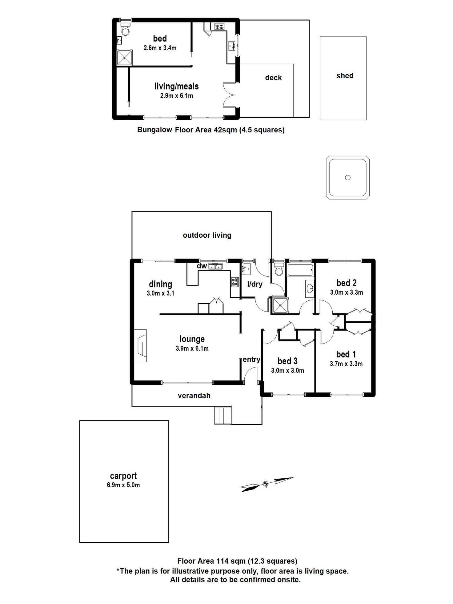 Floorplan of Homely house listing, 32 Dean Crescent, Launching Place VIC 3139