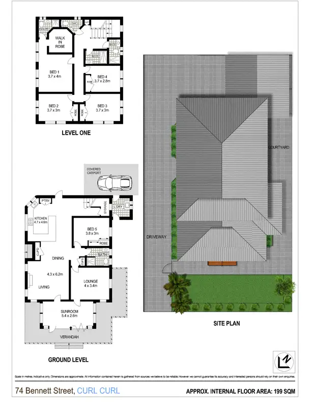 Floorplan of Homely house listing, 74 Bennett Street, Curl Curl NSW 2096