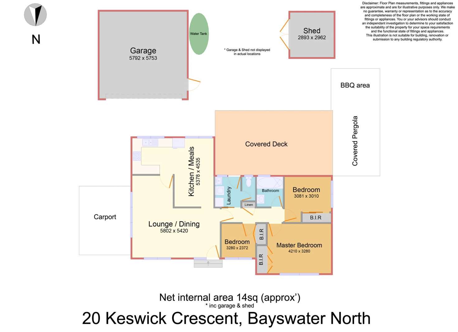 Floorplan of Homely house listing, 20 Keswick Crescent, Bayswater North VIC 3153