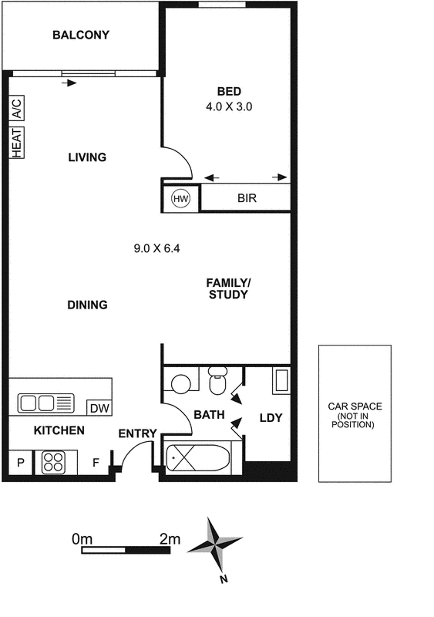 Floorplan of Homely apartment listing, 605/52 Nott Street, Port Melbourne VIC 3207