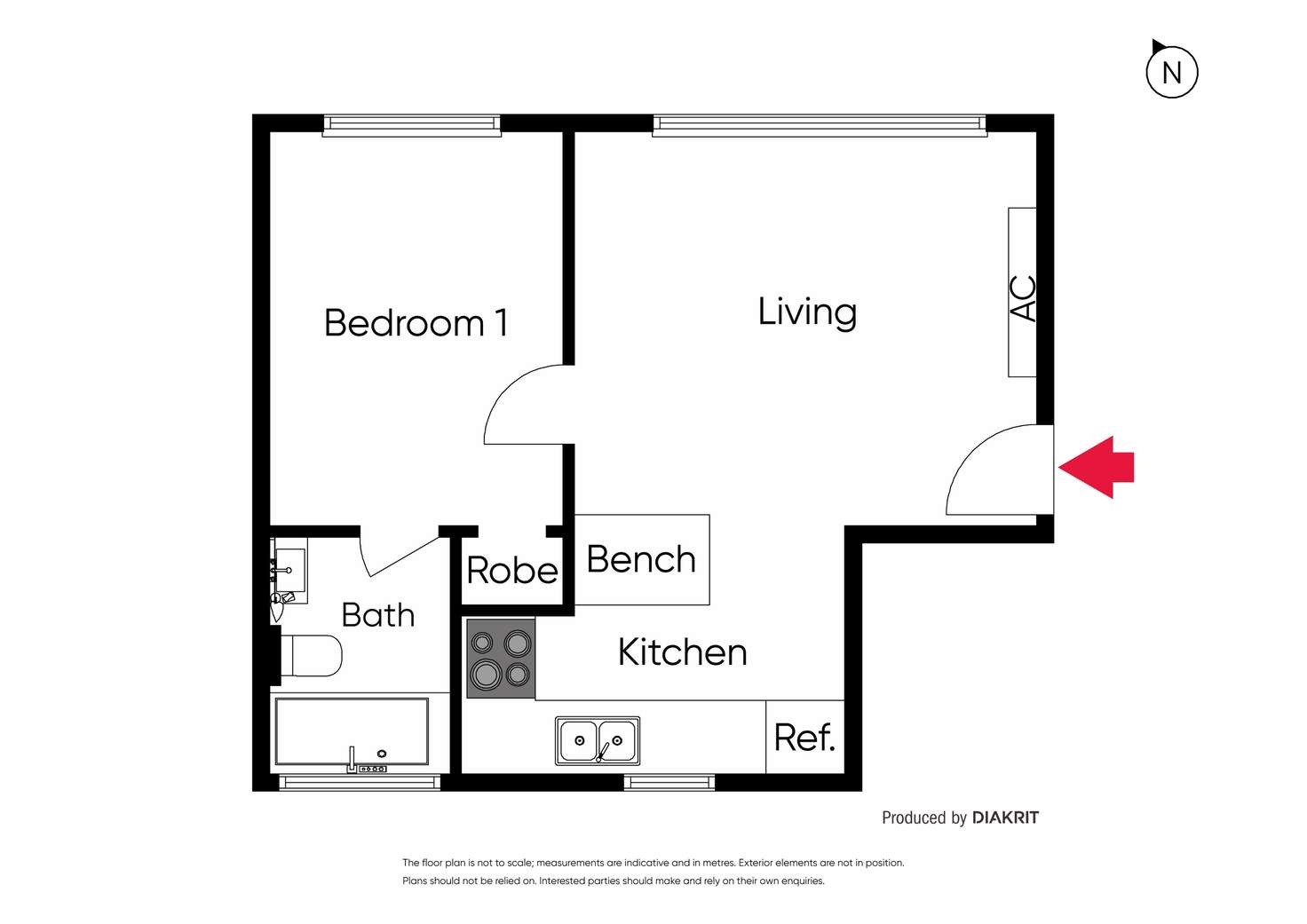 Floorplan of Homely apartment listing, 11/57 Chapel Street, St Kilda VIC 3182