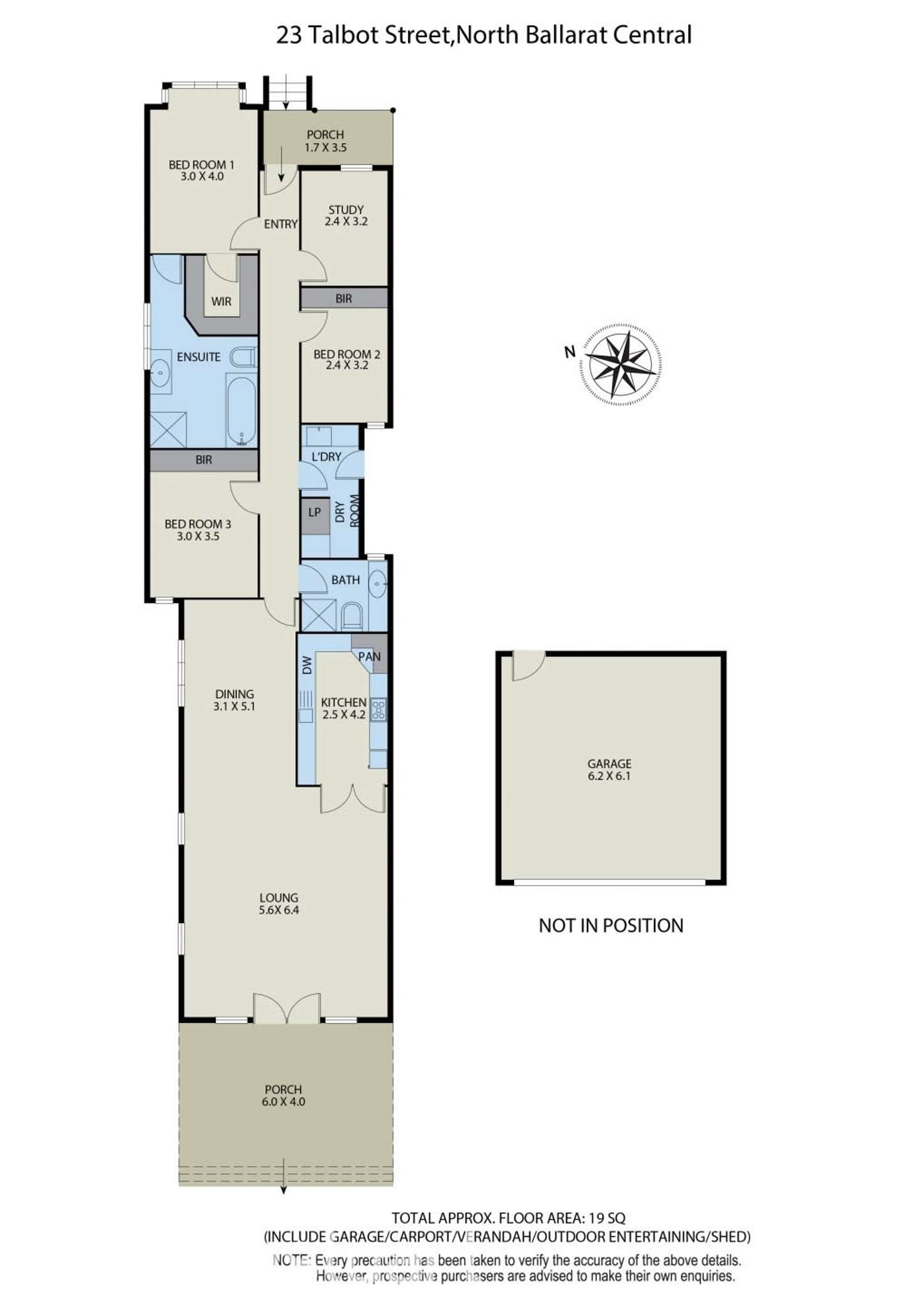 Floorplan of Homely house listing, 23 Talbot Street North, Ballarat Central VIC 3350