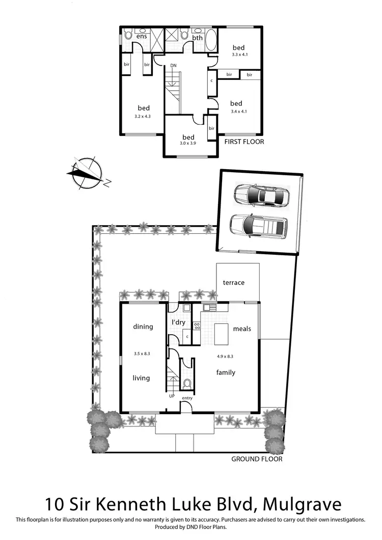 Floorplan of Homely house listing, 10 Sir Kenneth Luke Boulevard, Mulgrave VIC 3170
