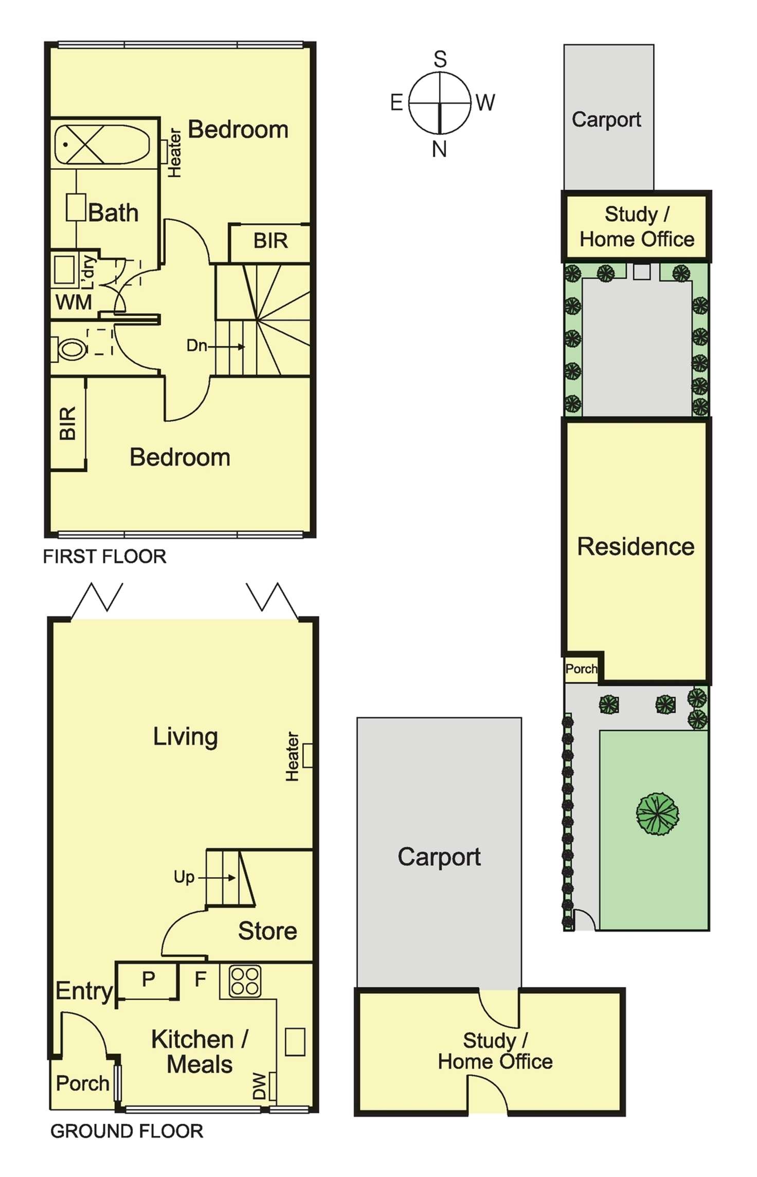 Floorplan of Homely townhouse listing, 16/89 Neerim Road, Glen Huntly VIC 3163
