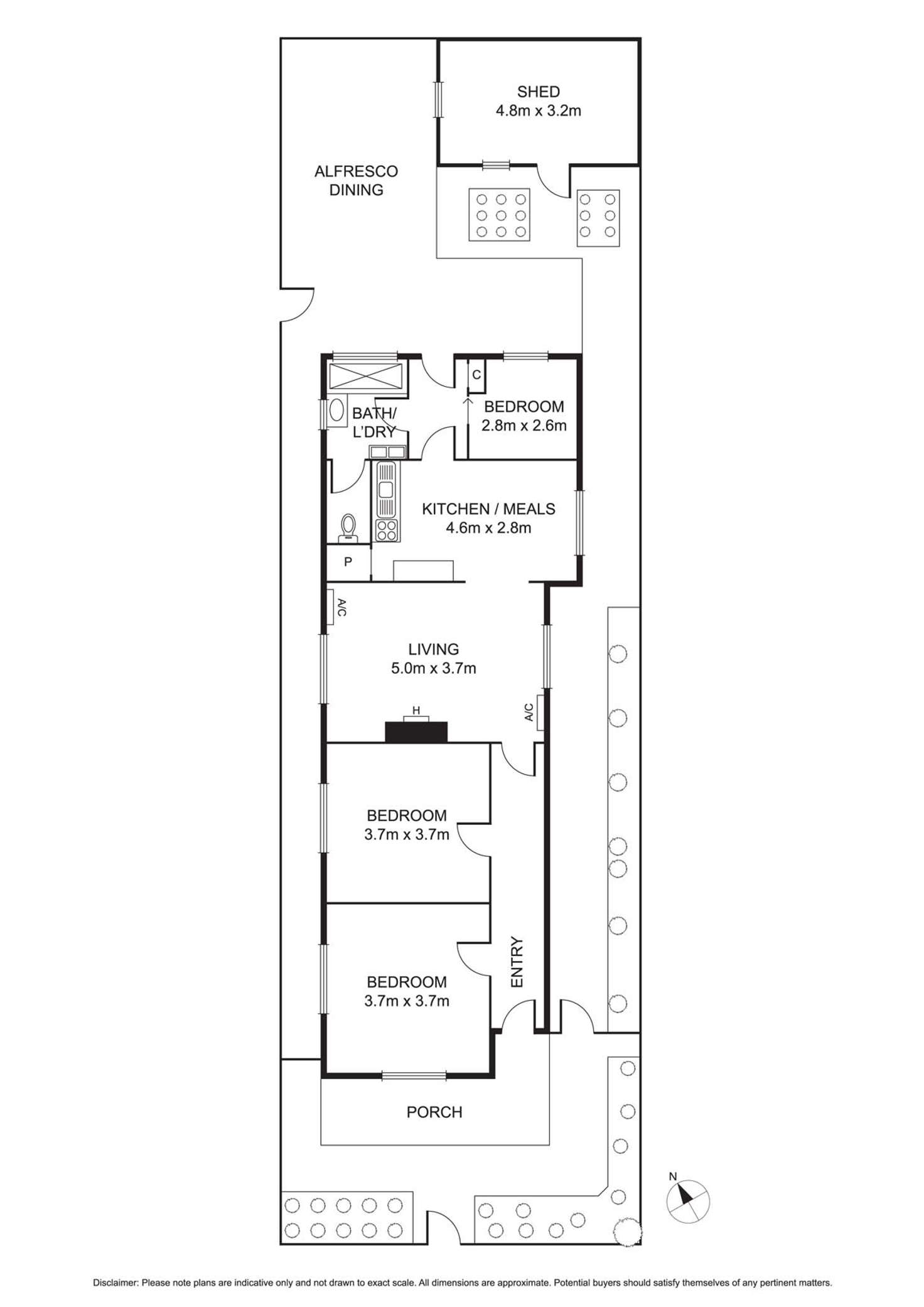 Floorplan of Homely house listing, 36 Raleigh Street, Footscray VIC 3011