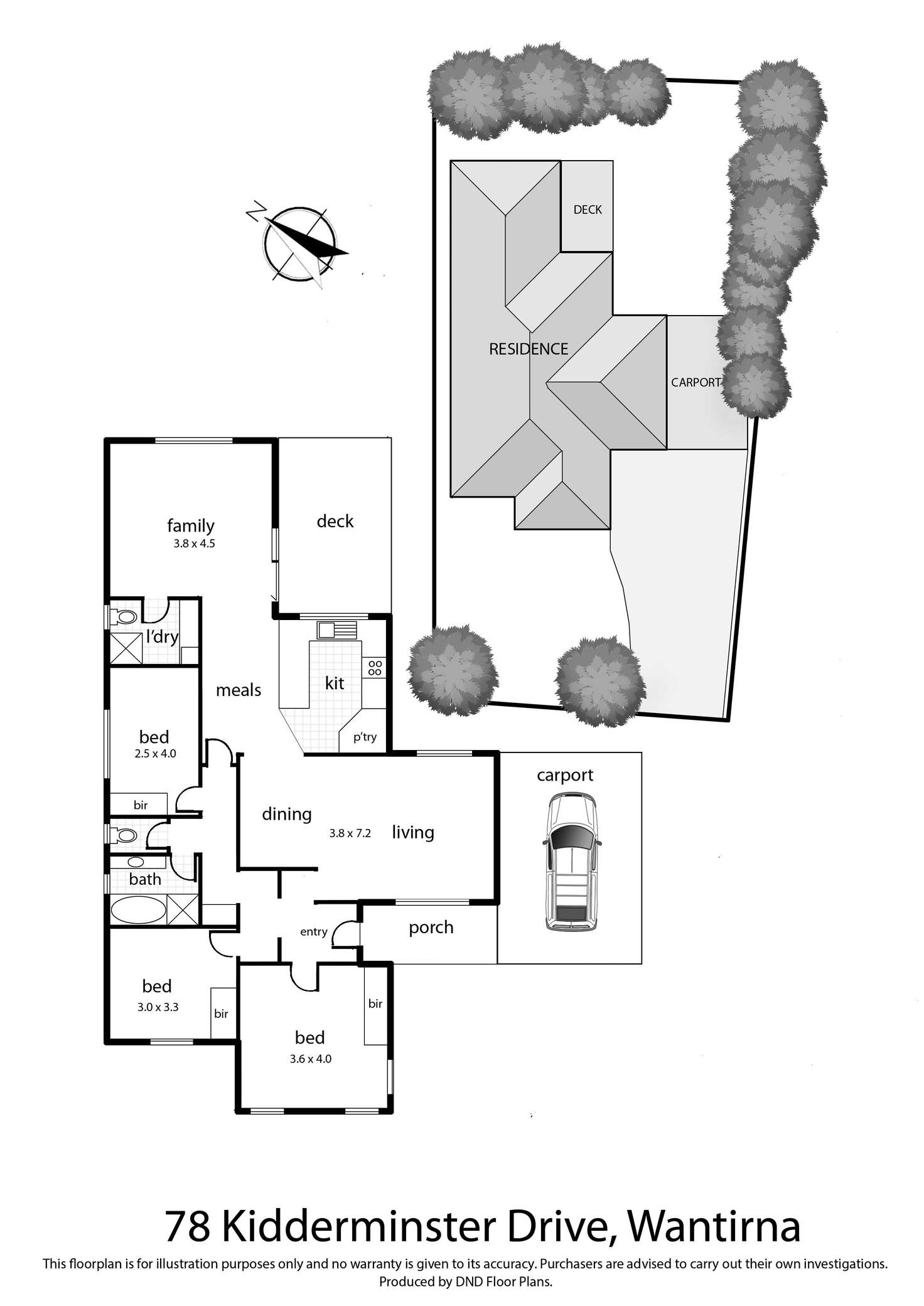 Floorplan of Homely house listing, 78 Kidderminster Drive, Wantirna VIC 3152
