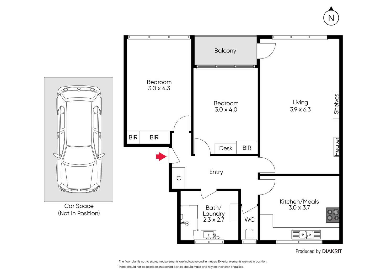 Floorplan of Homely apartment listing, 8/18 Grandview Grove, Prahran VIC 3181