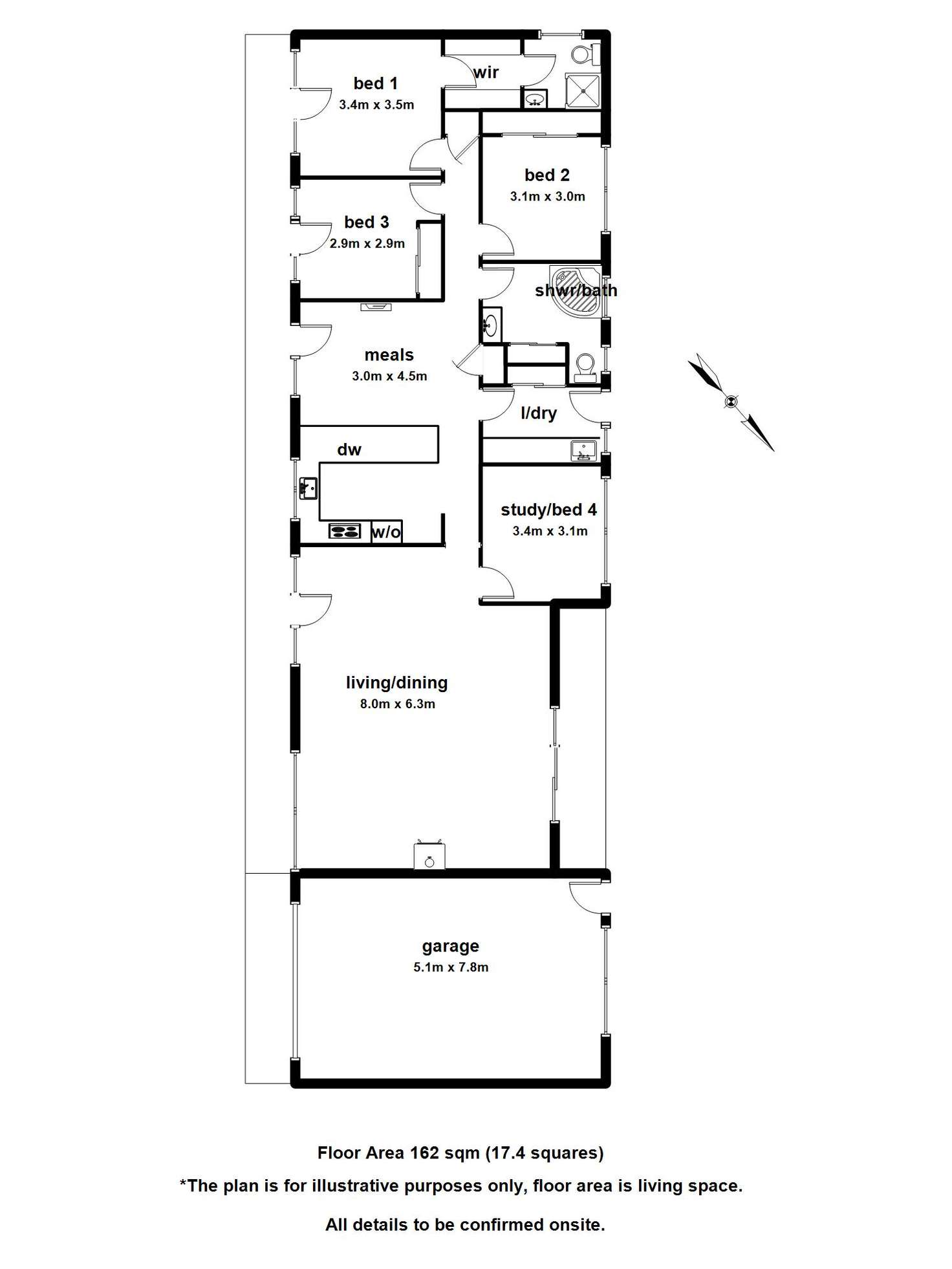Floorplan of Homely house listing, 44 Hazelvale Road, Tecoma VIC 3160