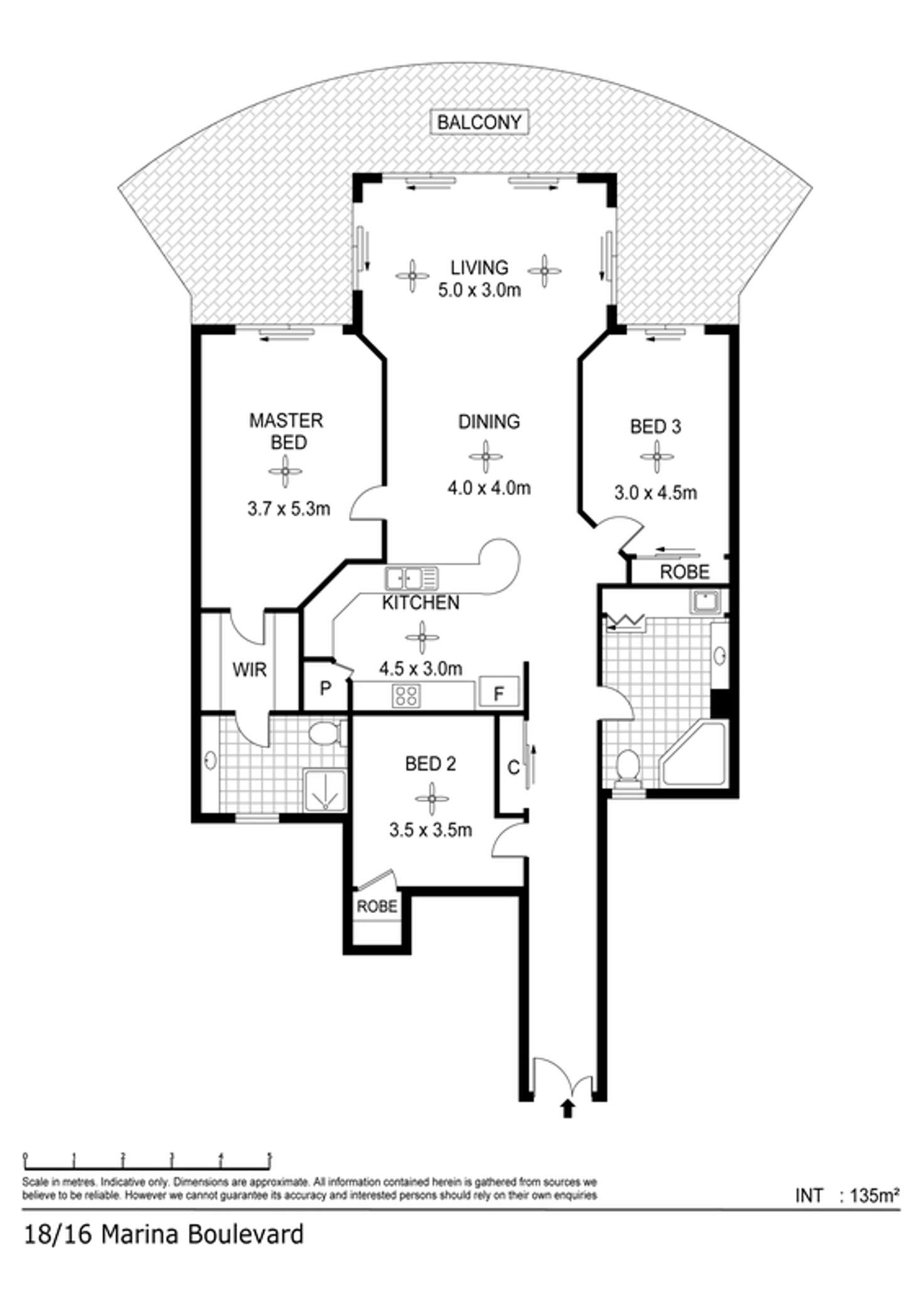 Floorplan of Homely unit listing, 18/16 Marina Boulevard, Larrakeyah NT 820