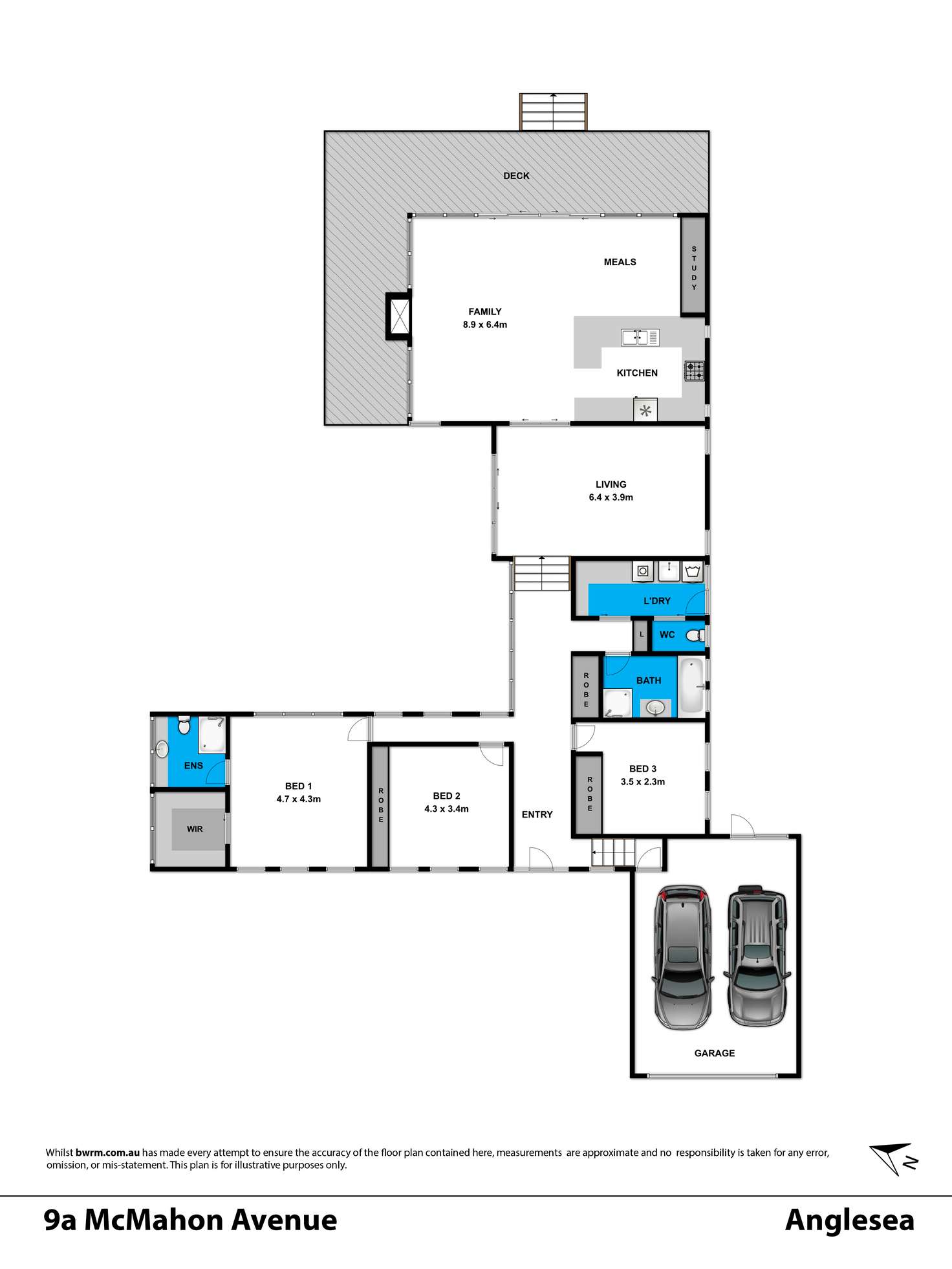 Floorplan of Homely house listing, 9A McMahon Avenue, Anglesea VIC 3230