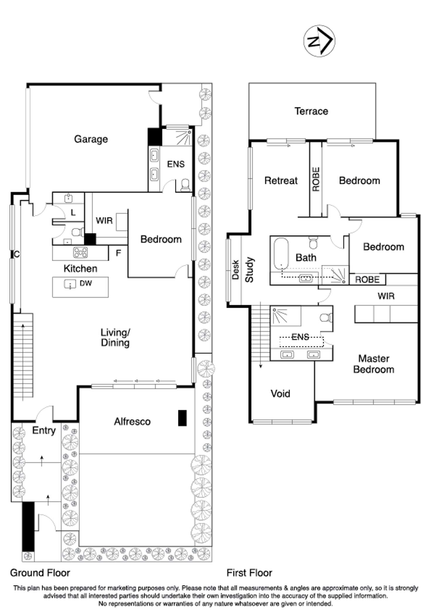 Floorplan of Homely house listing, 100 Broadway, Elwood VIC 3184