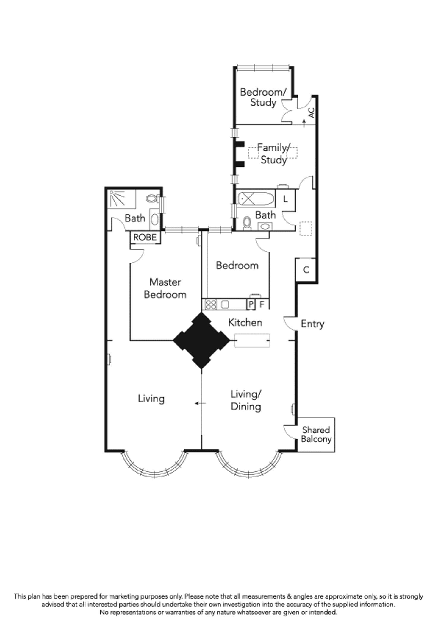 Floorplan of Homely apartment listing, 11/243 Beaconsfield Parade, Middle Park VIC 3206