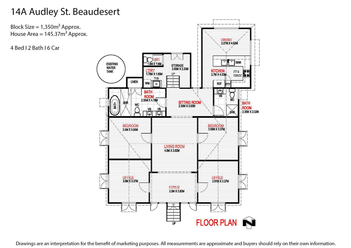 Floorplan of Homely house listing, 14A Audley Street, Beaudesert QLD 4285