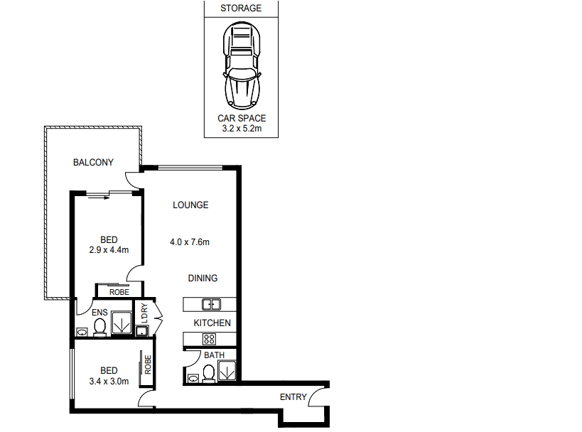 Floorplan of Homely apartment listing, 102/316 Taren Point Road, Caringbah NSW 2229