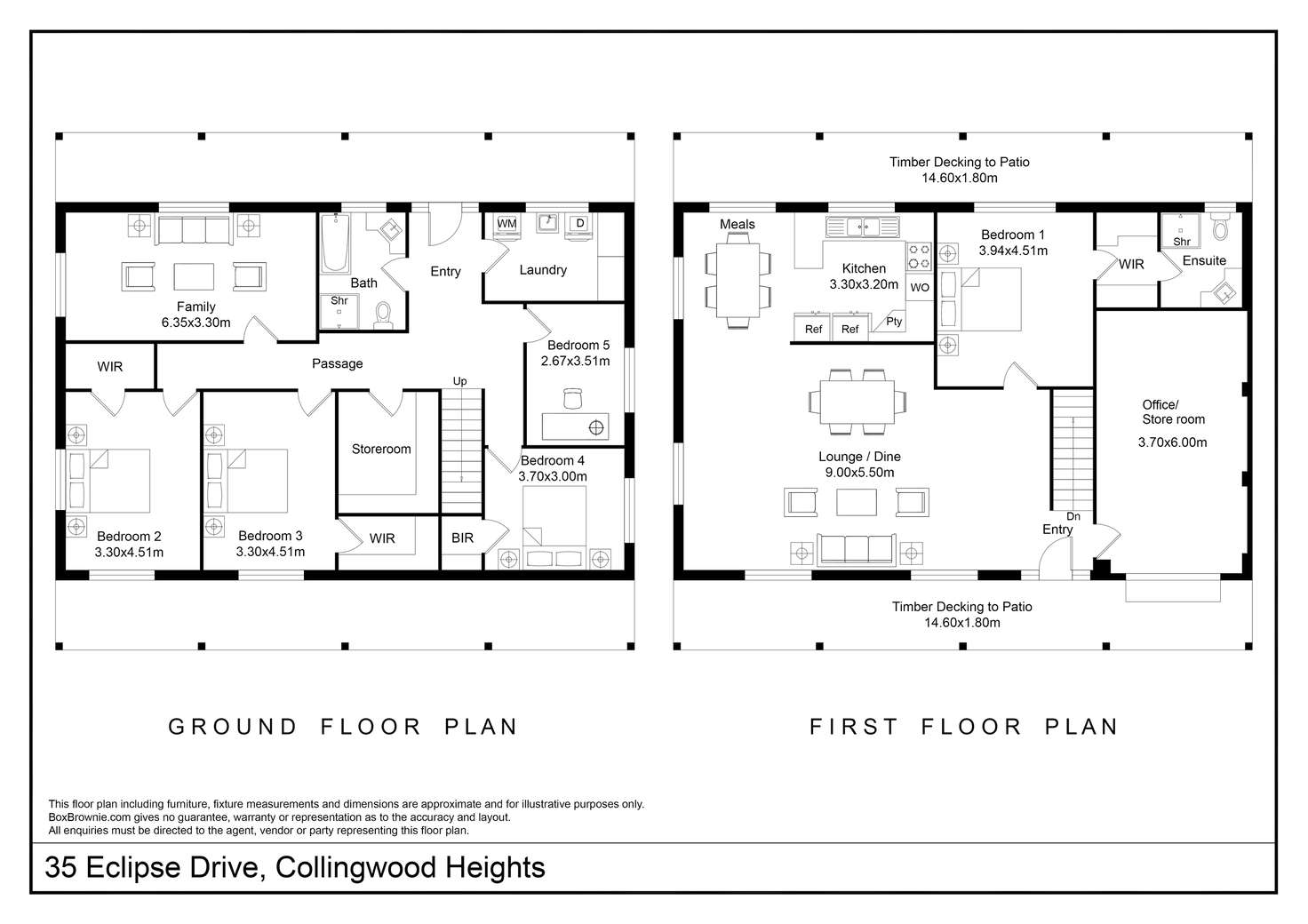 Floorplan of Homely house listing, 35 Eclipse Drive, Collingwood Heights WA 6330
