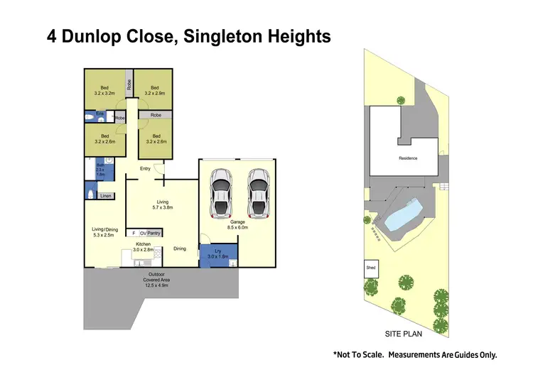 Floorplan of Homely house listing, 4 Dunlop Close, Singleton NSW 2330
