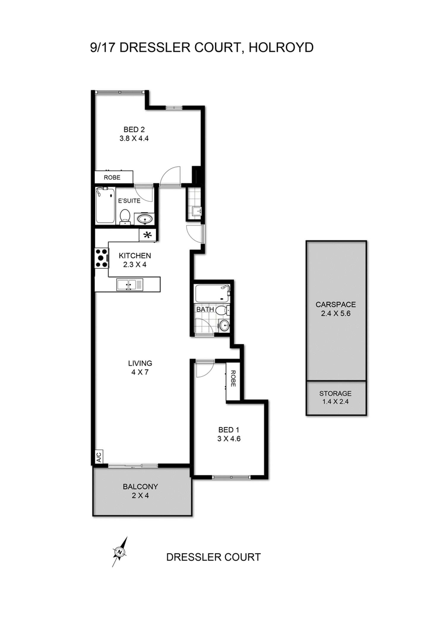 Floorplan of Homely apartment listing, 9/17-23 Dressler Court, Holroyd NSW 2142