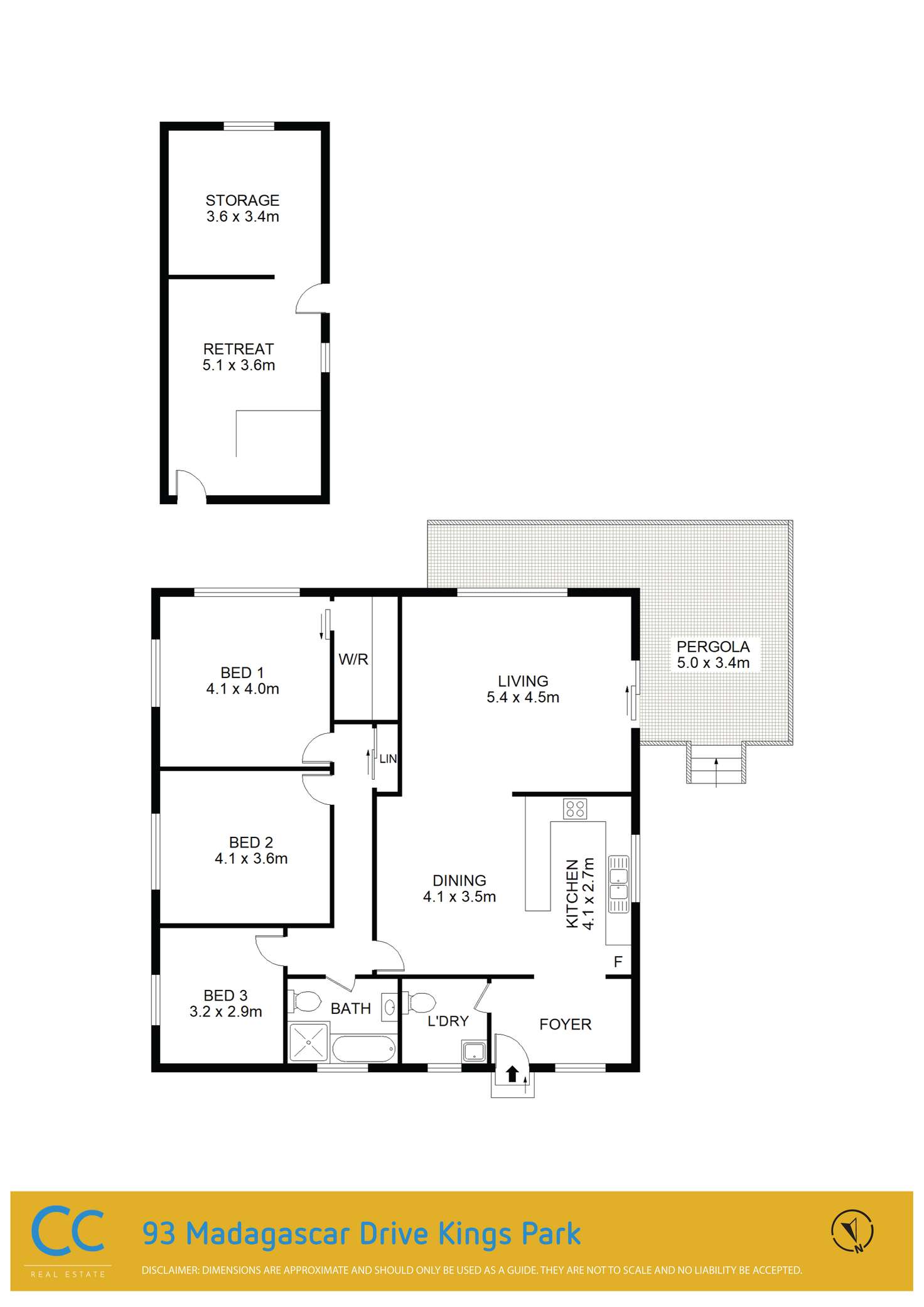 Floorplan of Homely house listing, 93 Madagascar Drive, Kings Park NSW 2148
