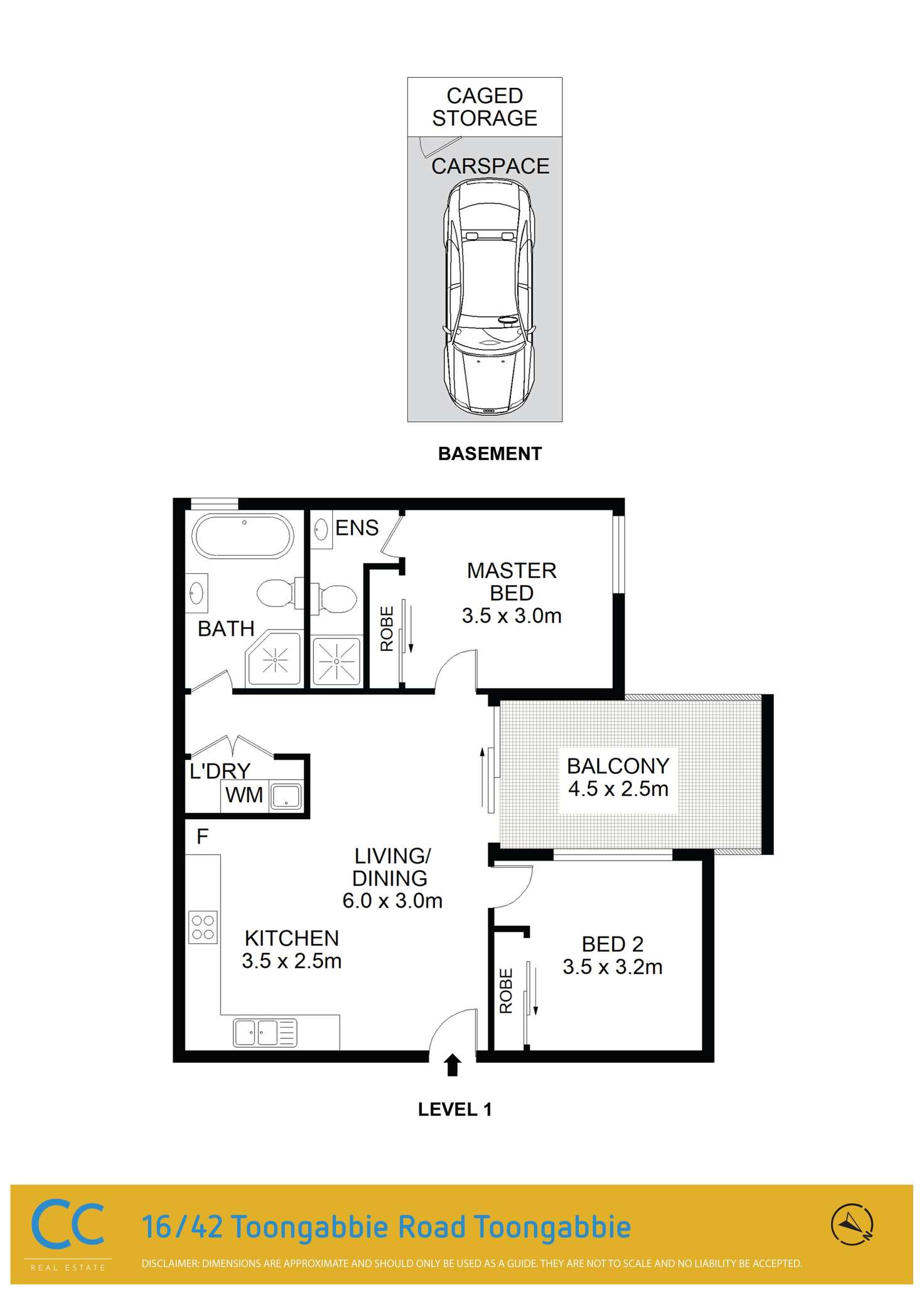 Floorplan of Homely apartment listing, 16/42 Toongabbie Road, Toongabbie NSW 2146