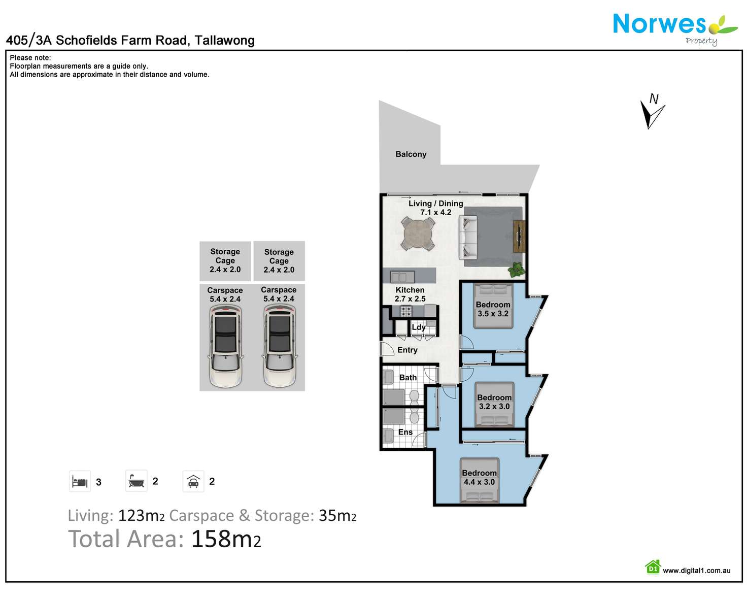 Floorplan of Homely apartment listing, 405/3A Schofields Farm Rd, Tallawong NSW 2762