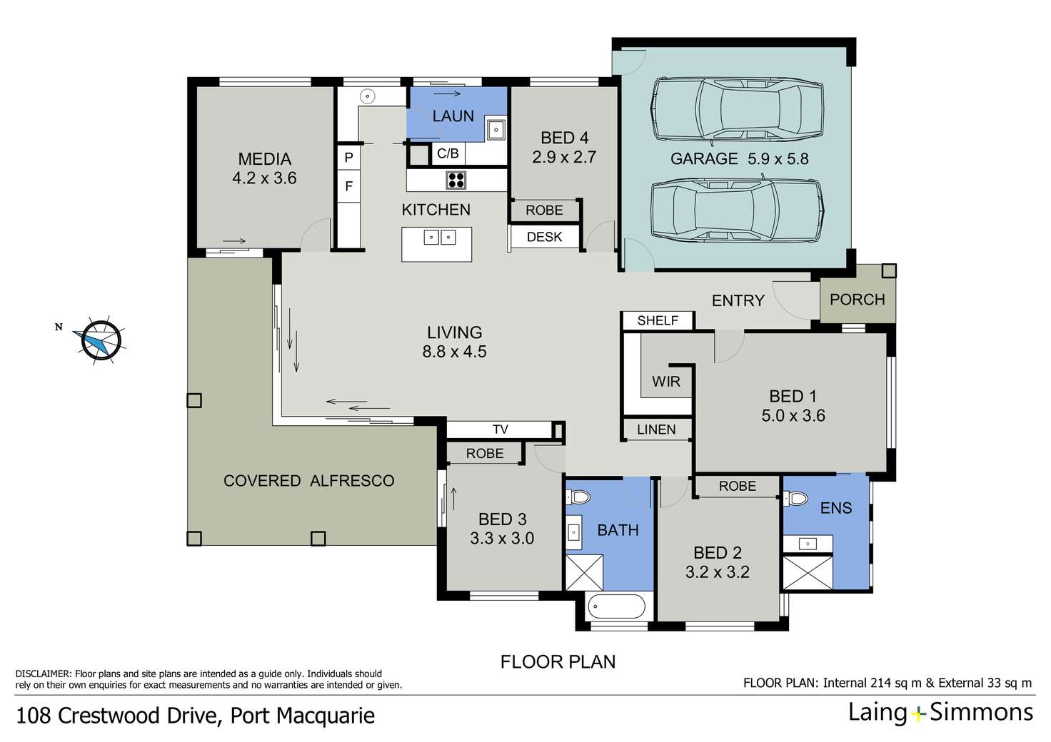 Floorplan of Homely house listing, 108 Crestwood Drive, Port Macquarie NSW 2444
