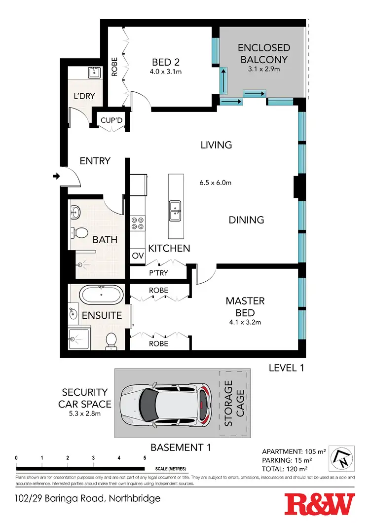 Floorplan of Homely apartment listing, 102/29 Baringa Road, Northbridge NSW 2063