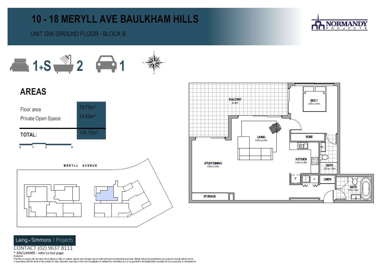 Floorplan of Homely apartment listing, 10-18 Meryll Avenue, Baulkham Hills NSW 2153