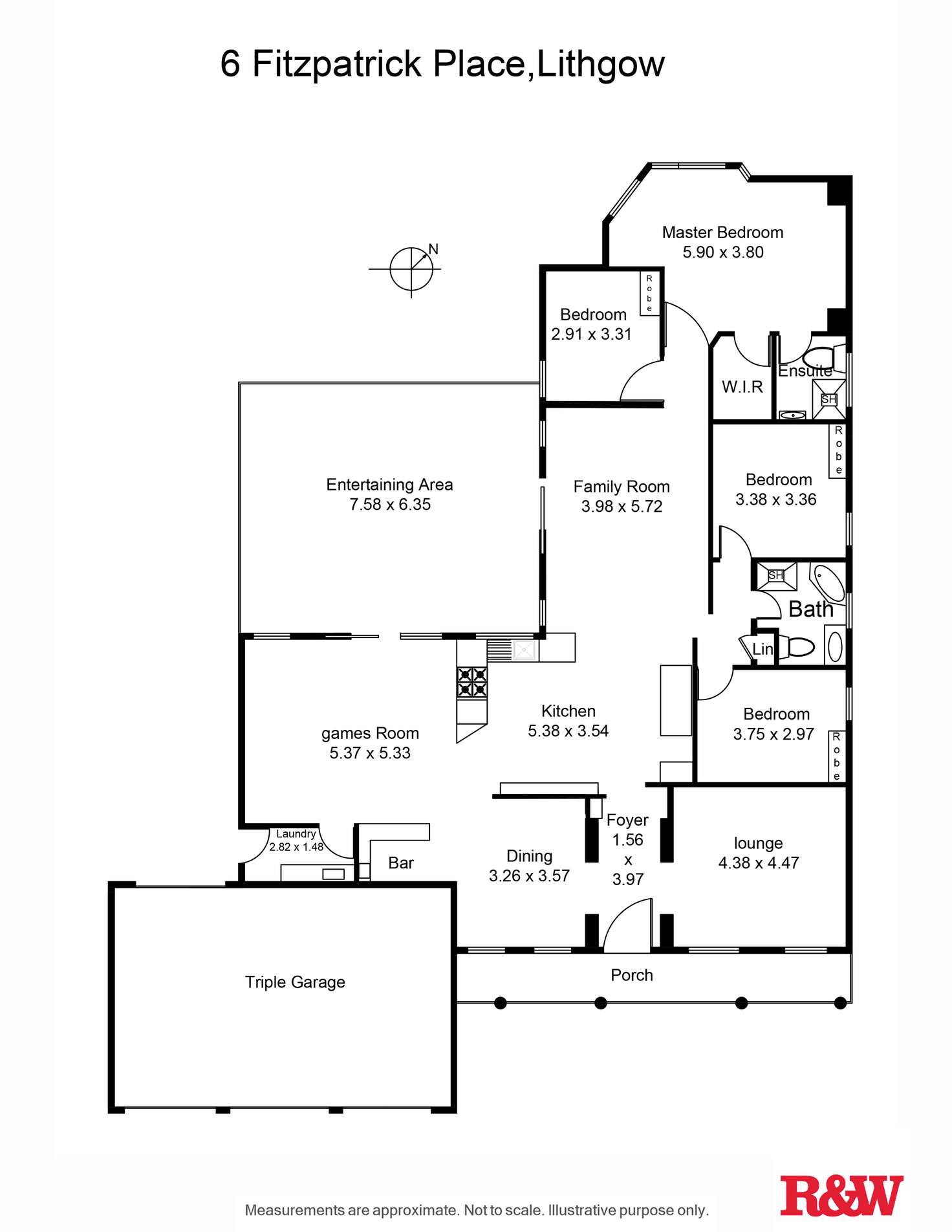 Floorplan of Homely house listing, 6 Fitzpatrick Place, Bowenfels NSW 2790