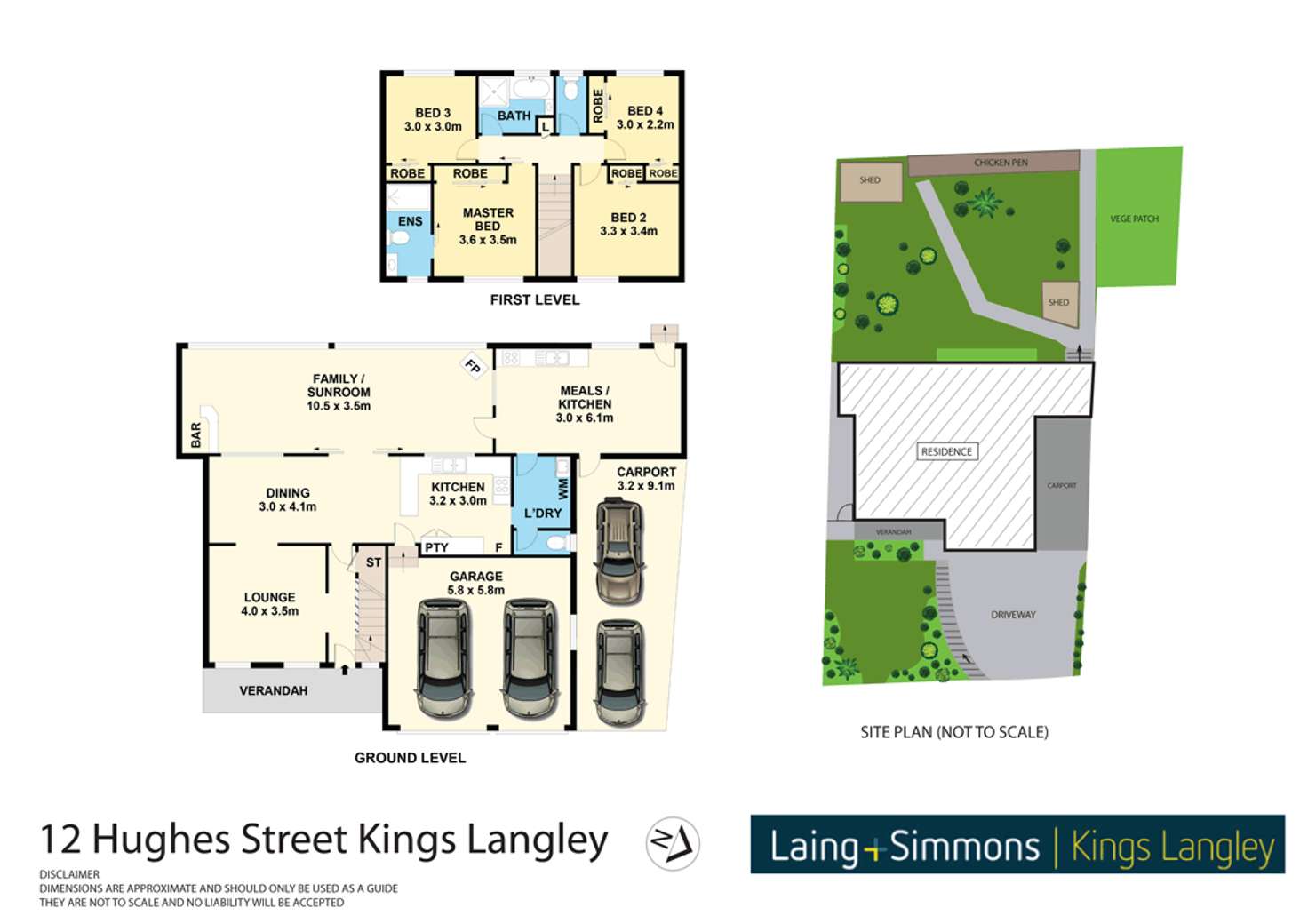 Floorplan of Homely house listing, 12 Hughes Street, Kings Langley NSW 2147