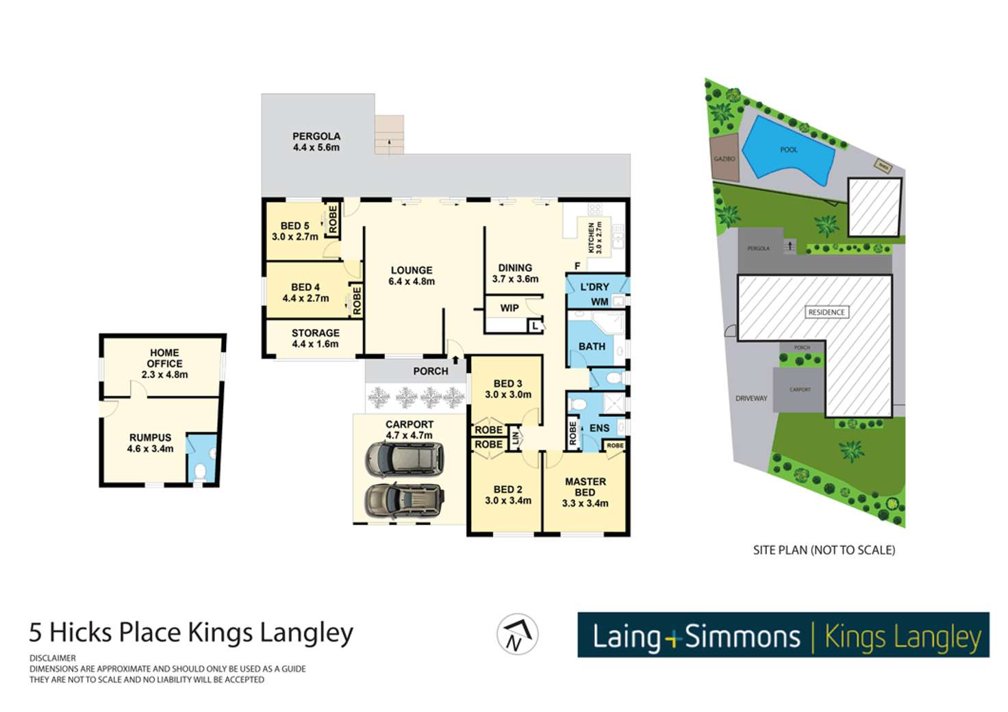 Floorplan of Homely house listing, 5 Hicks Place, Kings Langley NSW 2147