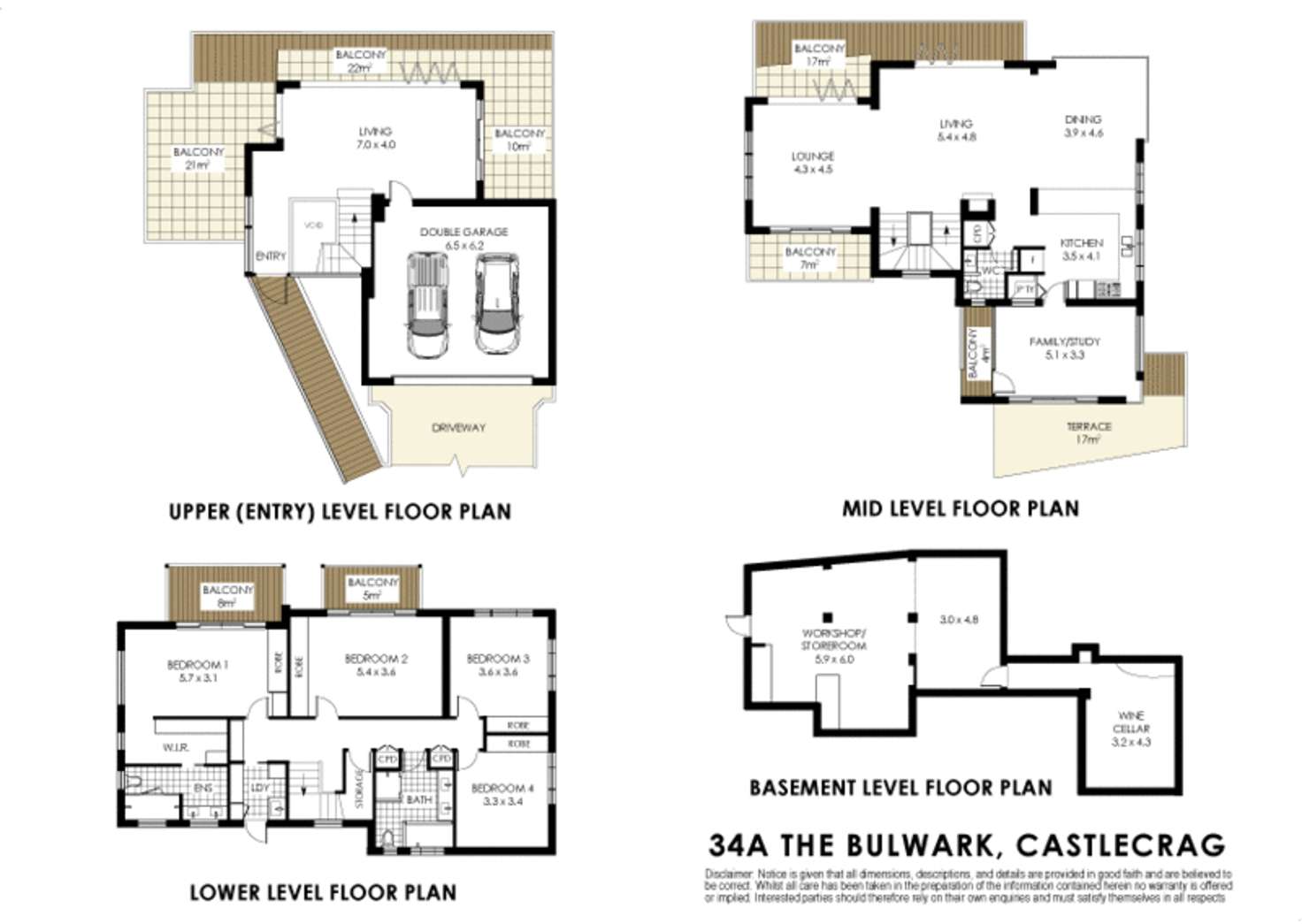 Floorplan of Homely house listing, 34A The Bulwark, Castlecrag NSW 2068