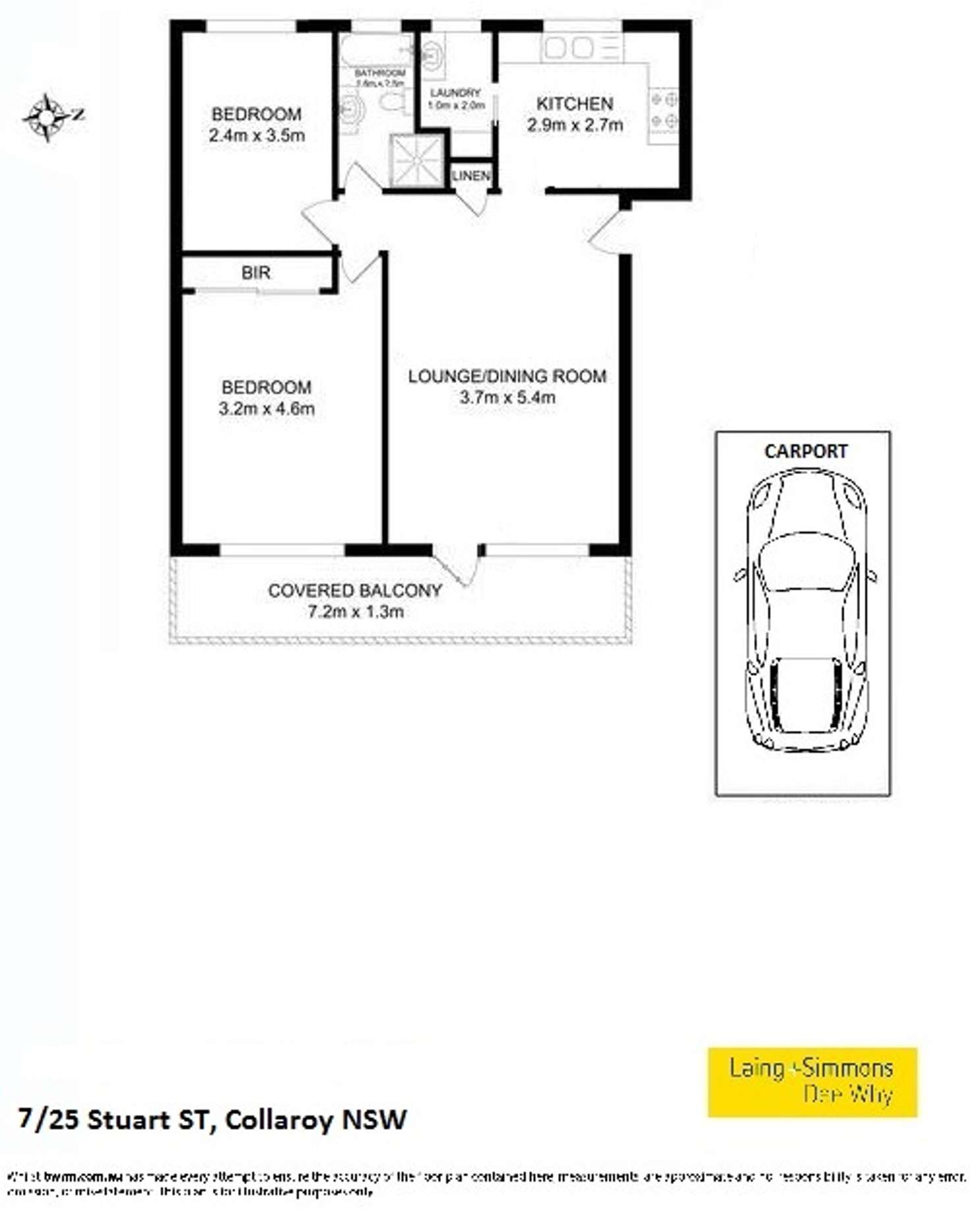 Floorplan of Homely apartment listing, 7/25 Stuart Street, Collaroy NSW 2097