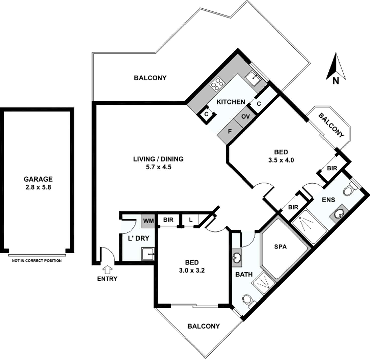 Floorplan of Homely apartment listing, 6/2-4 Oakes Street, Westmead NSW 2145