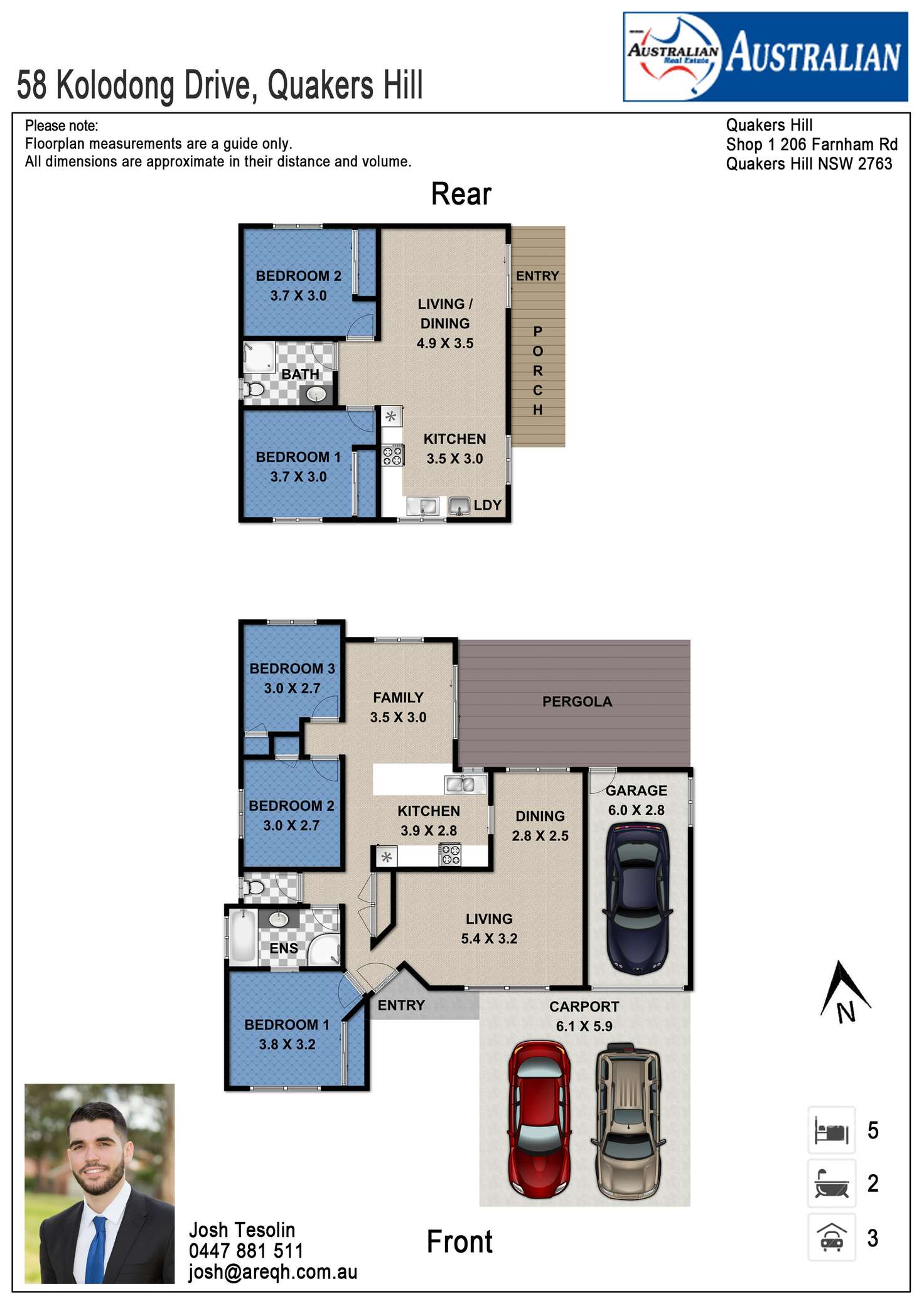 Floorplan of Homely house listing, 58 Kolodong Drive, Quakers Hill NSW 2763