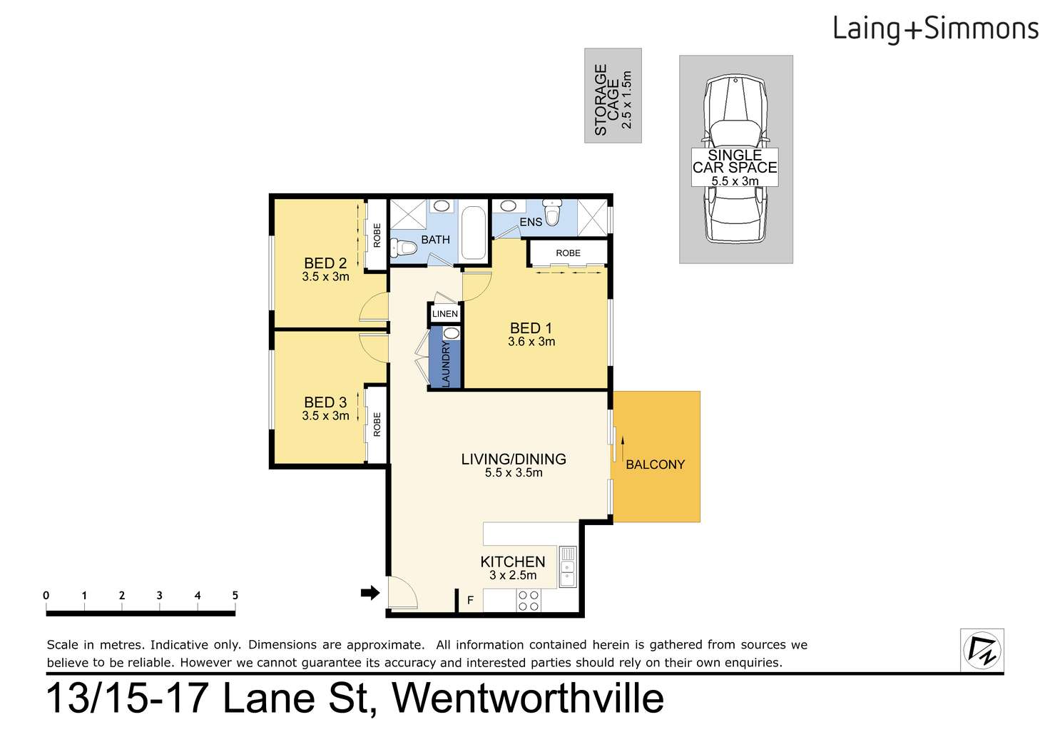 Floorplan of Homely apartment listing, 13/15 Lane St, Wentworthville NSW 2145